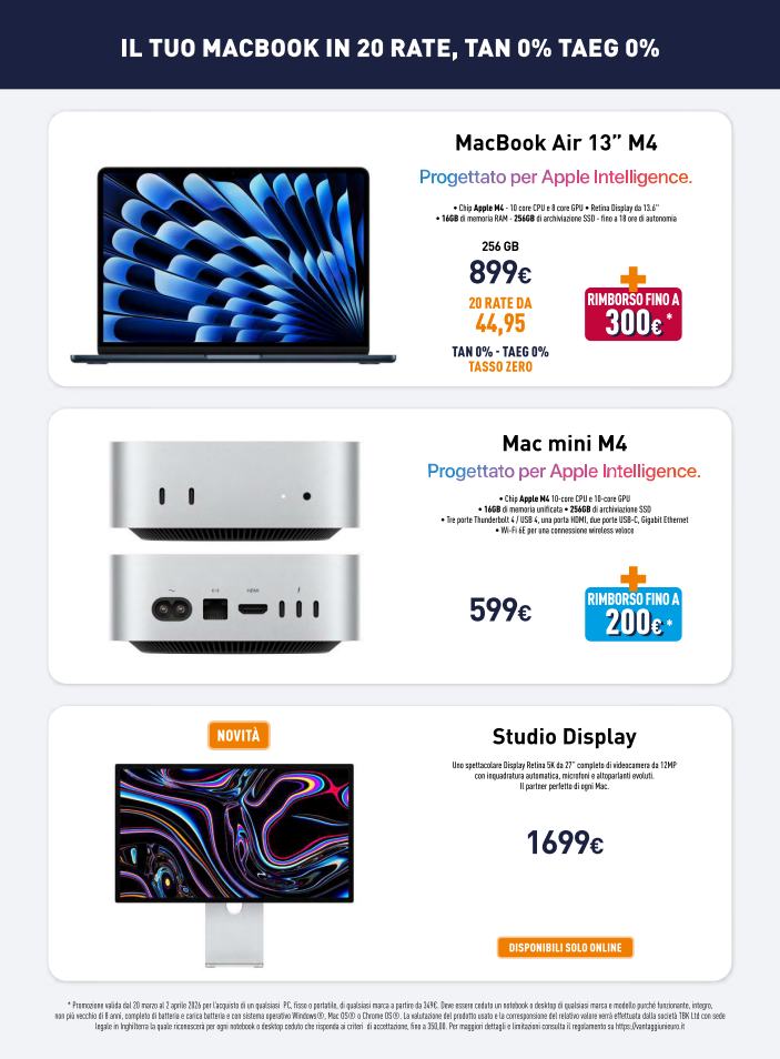 unieuro - Volantino Unieuro - Speciale Apple valido dal 20/03/2026 al 27/03/2026 - page: 4