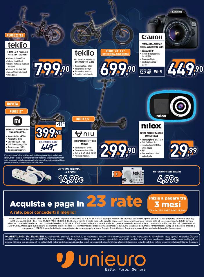 unieuro - Volantino attuale di Unieuro valido dal venerdì 17/04/2026 al giovedì 30/04/2026 - page: 32