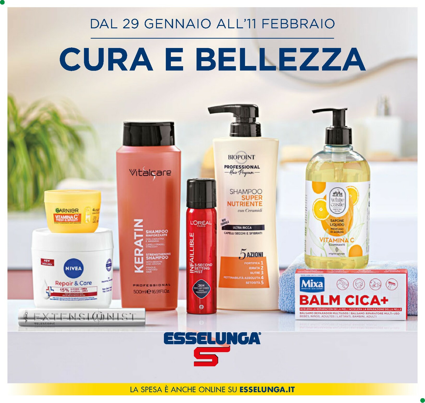 esselunga - Volantino Esselunga - Cura e Bellezza valido dal 29/01 al 11/02