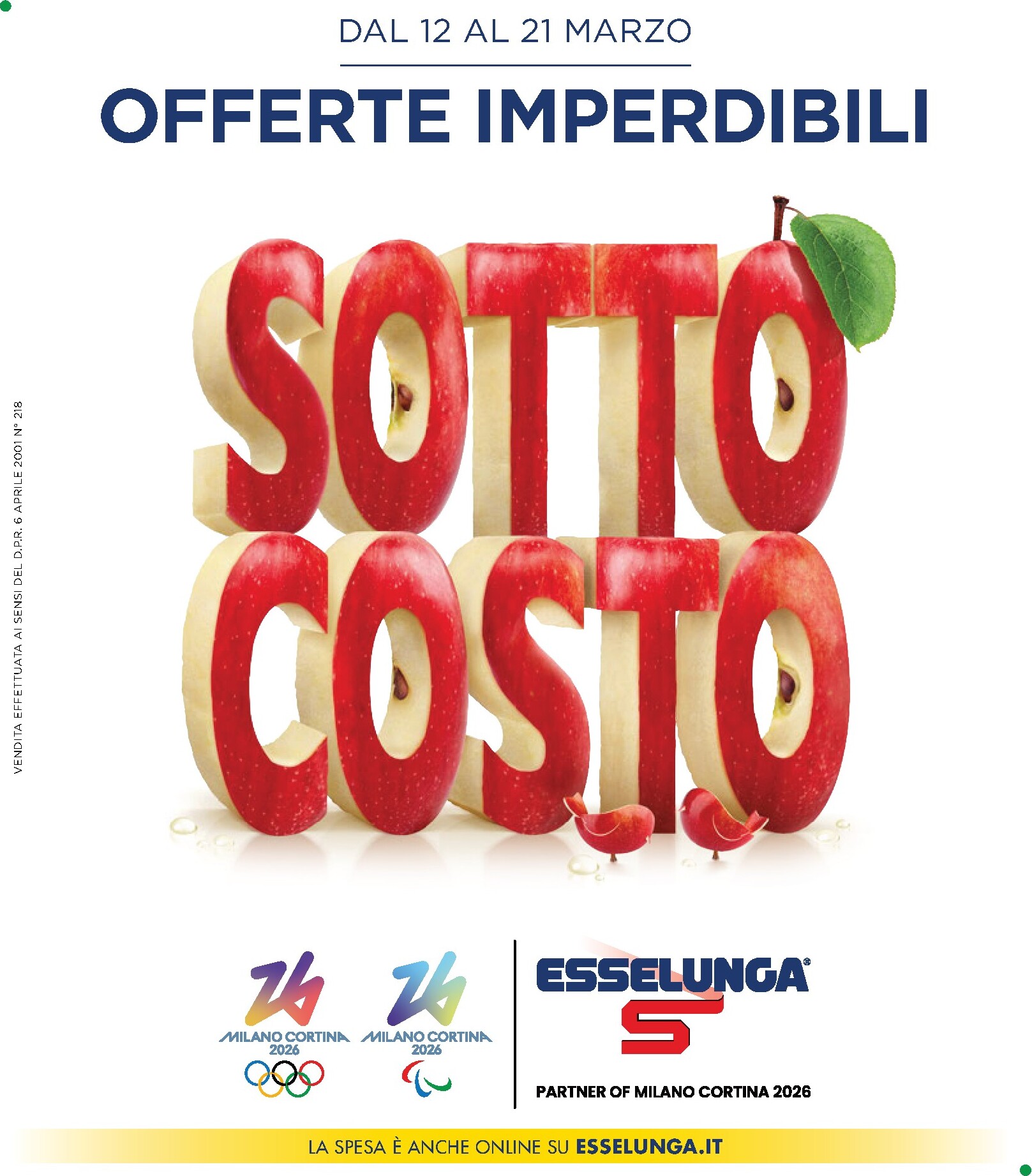 esselunga - Volantino Esselunga - Sottocosto valido dal 12/03/2026 al 21/03/2026