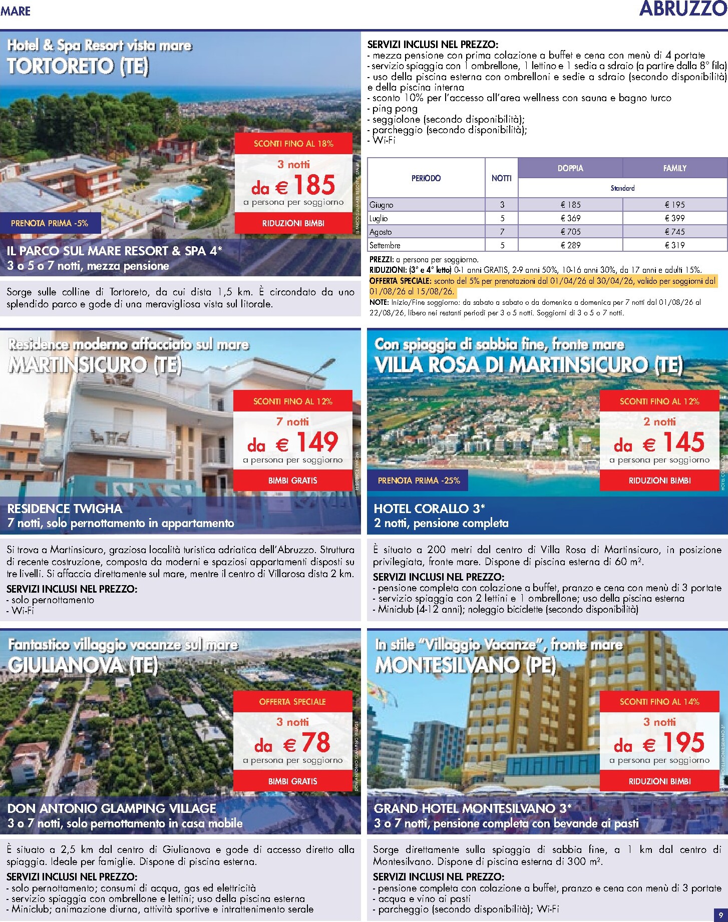 esselunga - Volantino attuale di Esselunga - Servizio Viaggi valido dal domenica 12/04/2026 al mercoledì 30/09/2026 - page: 9