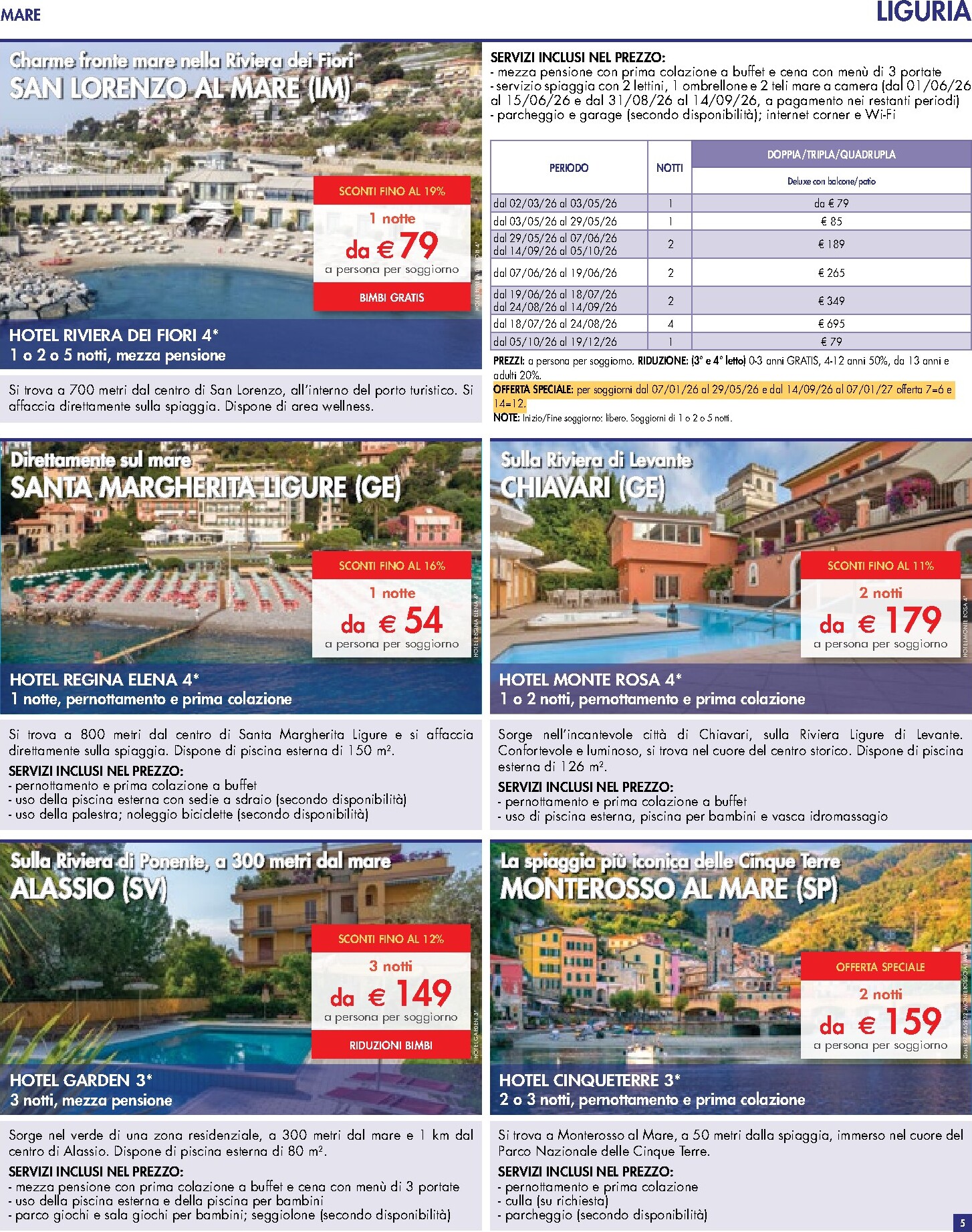 esselunga - Volantino attuale di Esselunga - Servizio Viaggi valido dal domenica 12/04/2026 al mercoledì 30/09/2026 - page: 5