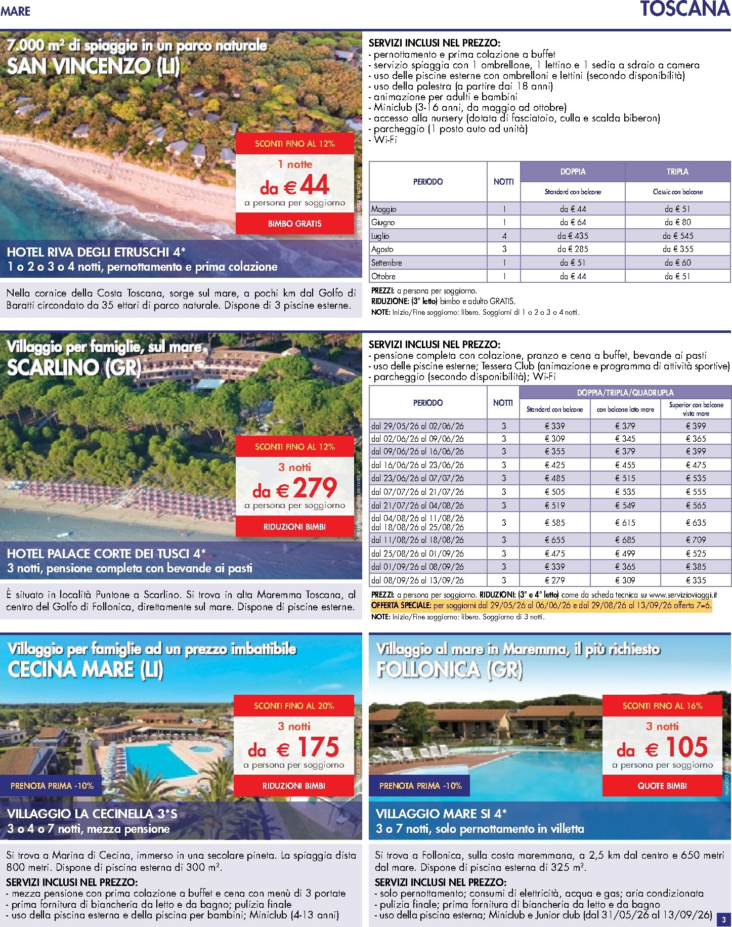 esselunga - Volantino attuale di Esselunga - Servizio Viaggi valido dal domenica 12/04/2026 al mercoledì 30/09/2026 - page: 3