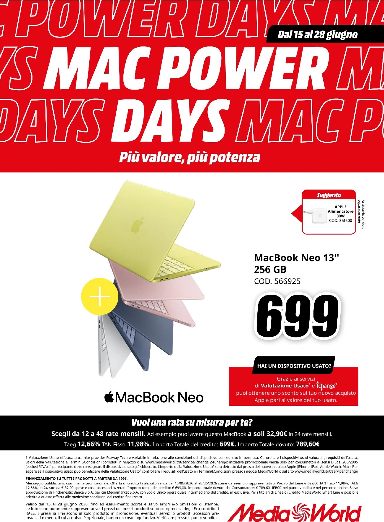 mediaworld - Volantino attuale di Mediaworld - Mac Week valido dal lunedì 15/06/2026 al domenica 28/06/2026 - page: 2