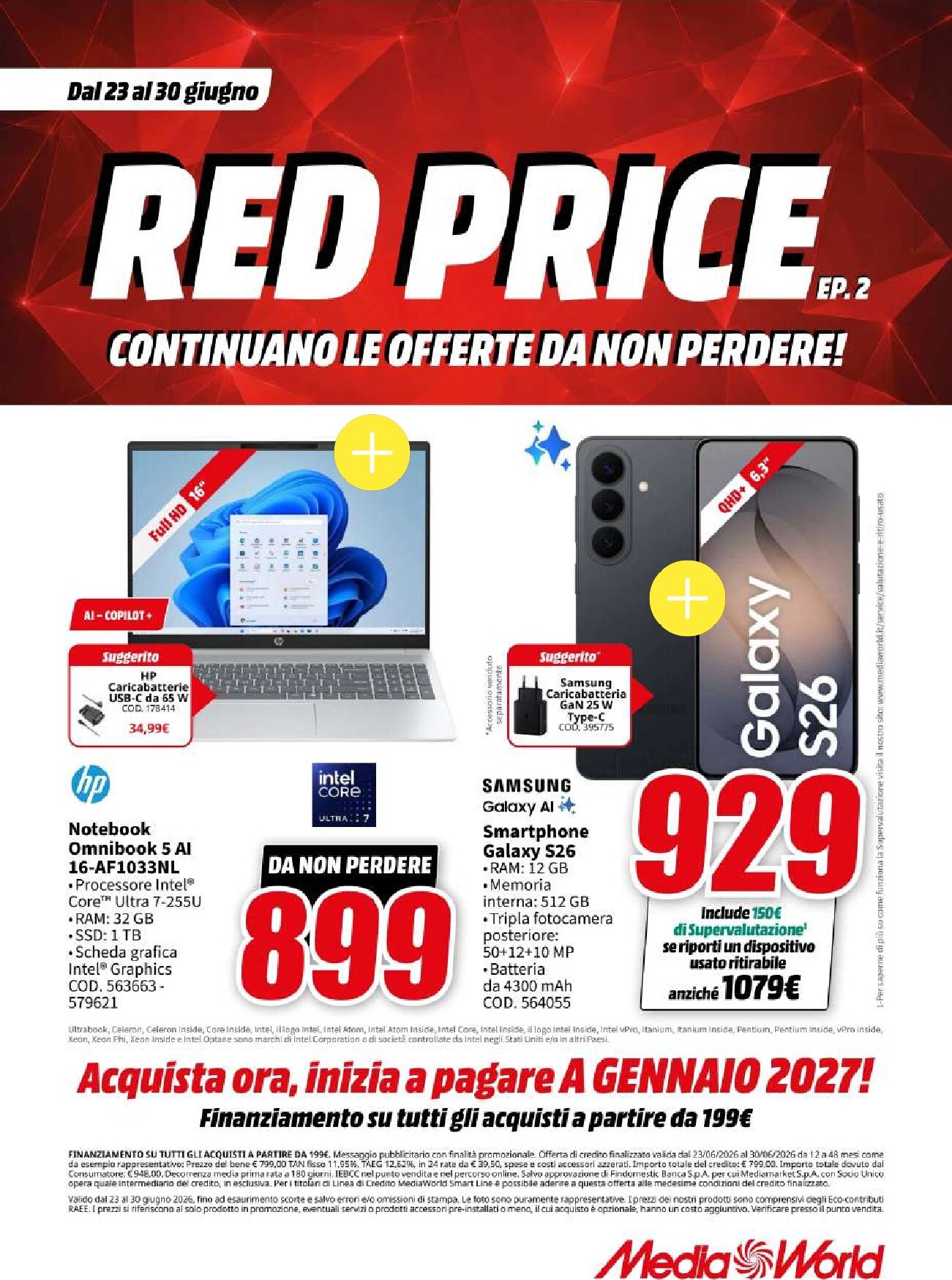 mediaworld - Volantino attuale di Mediaworld valido dal martedì 23/06/2026 al martedì 30/06/2026