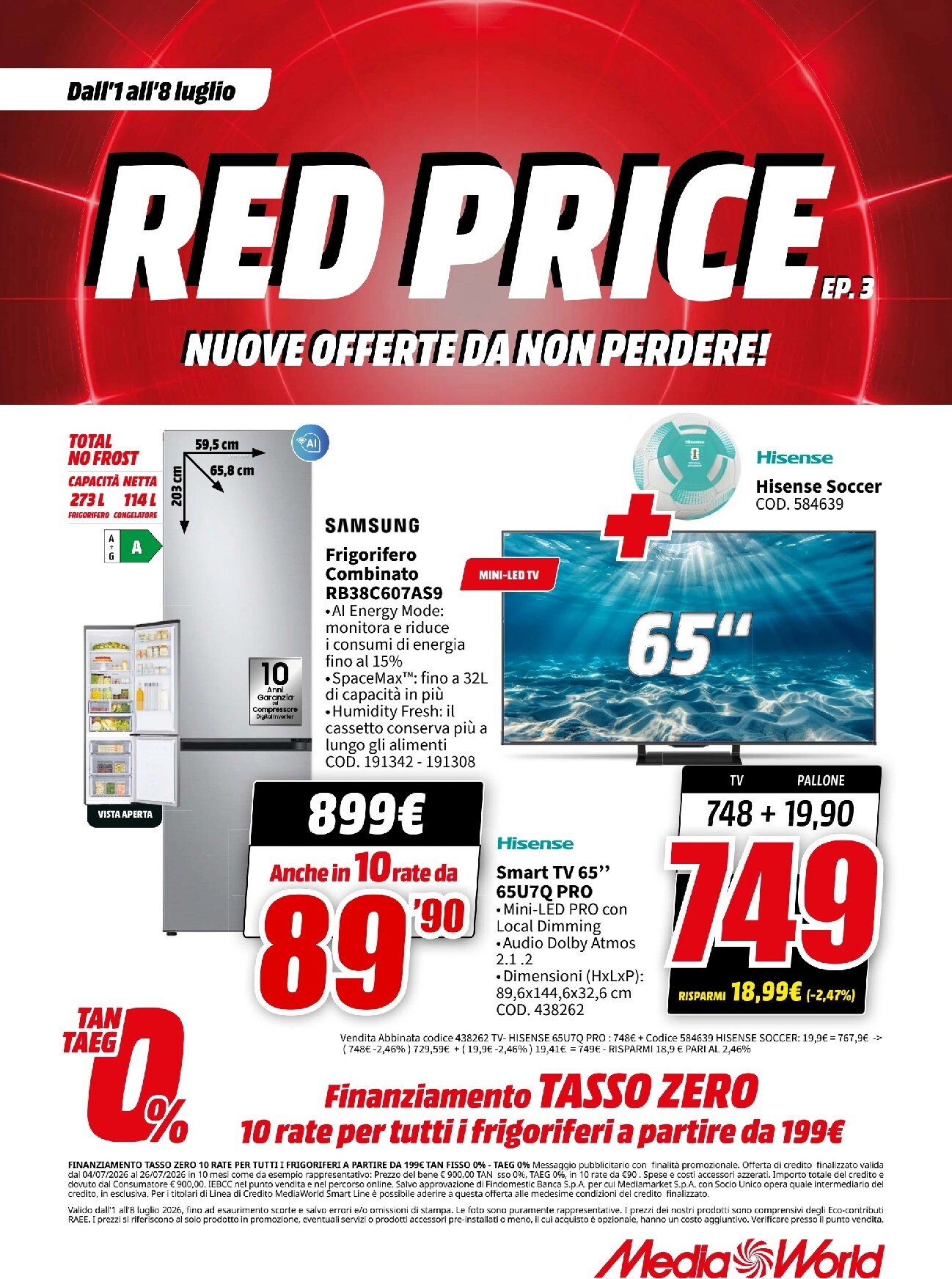 mediaworld - Volantino attuale di Mediaworld valido dal mercoledì 01/07/2026 al mercoledì 08/07/2026