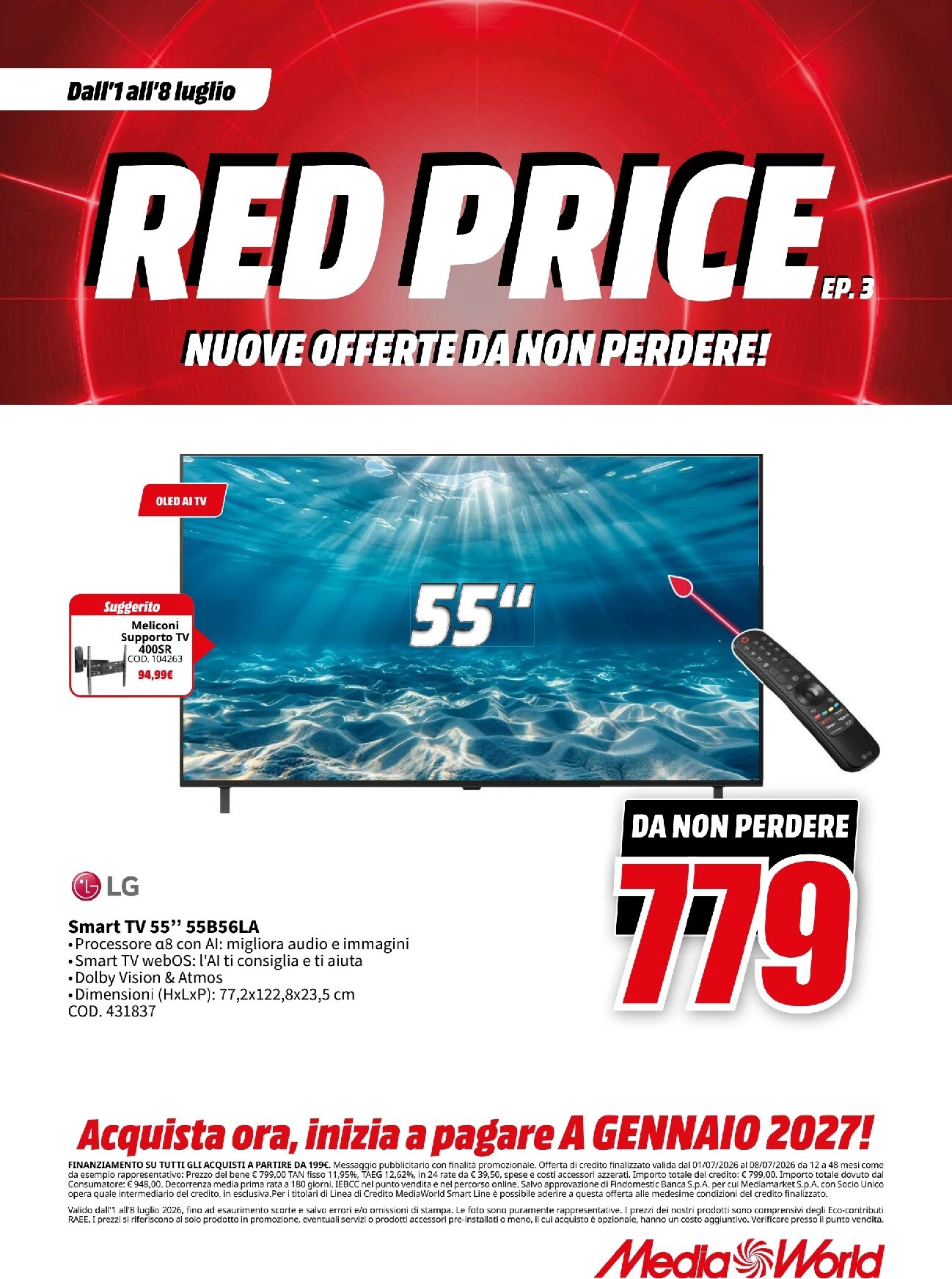 mediaworld - Volantino attuale di Mediaworld valido dal mercoledì 01/07/2026 al mercoledì 08/07/2026 - page: 8