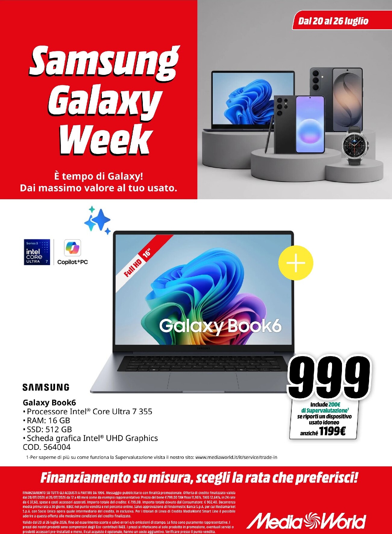 mediaworld - Volantino attuale di Mediaworld - Galaxy Week valido dal lunedì 20/07/2026 al domenica 26/07/2026 - page: 6