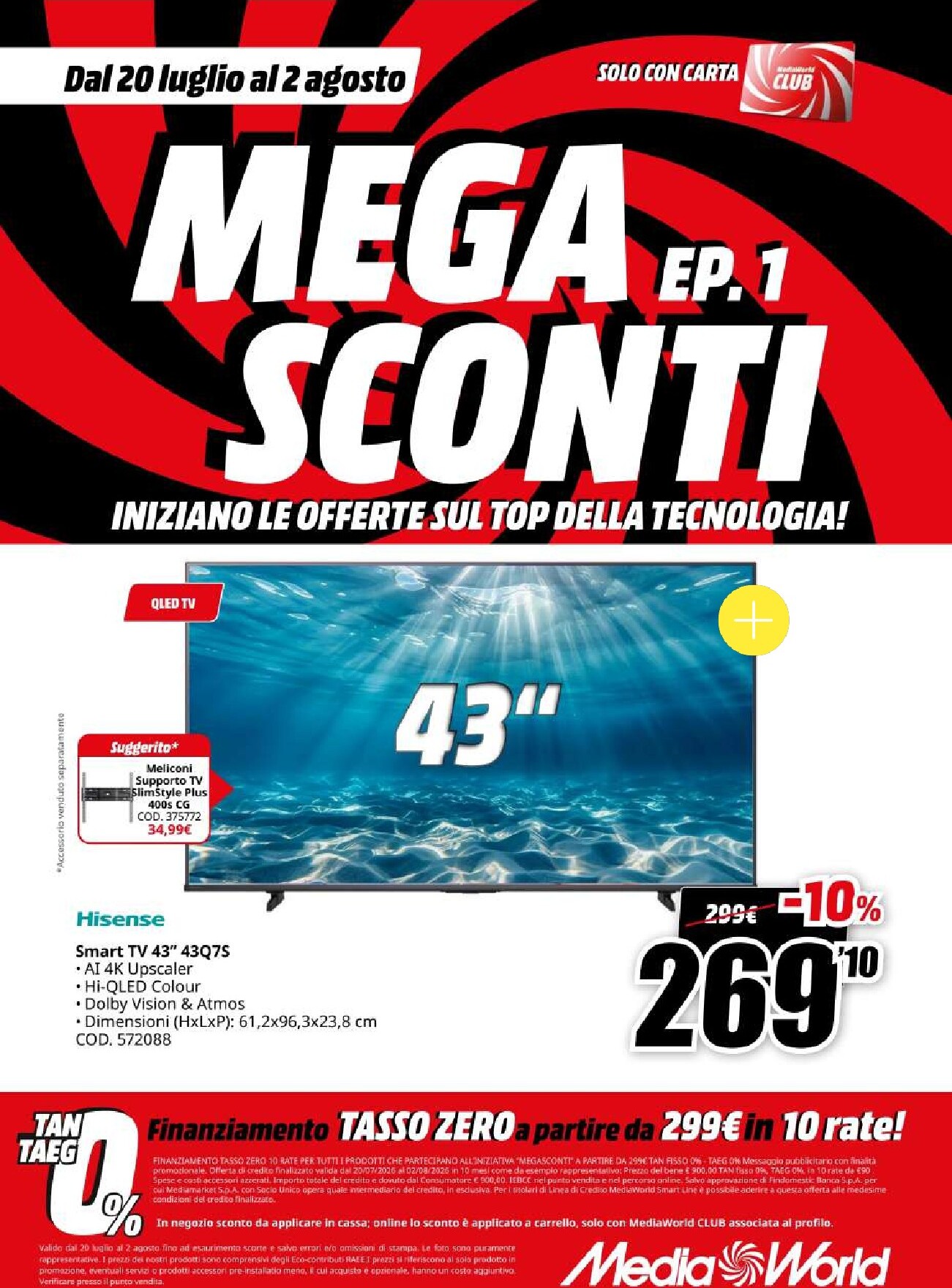 mediaworld - Volantino attuale di Mediaworld - Mega Sconti valido dal lunedì 20/07/2026 al domenica 02/08/2026 - page: 8