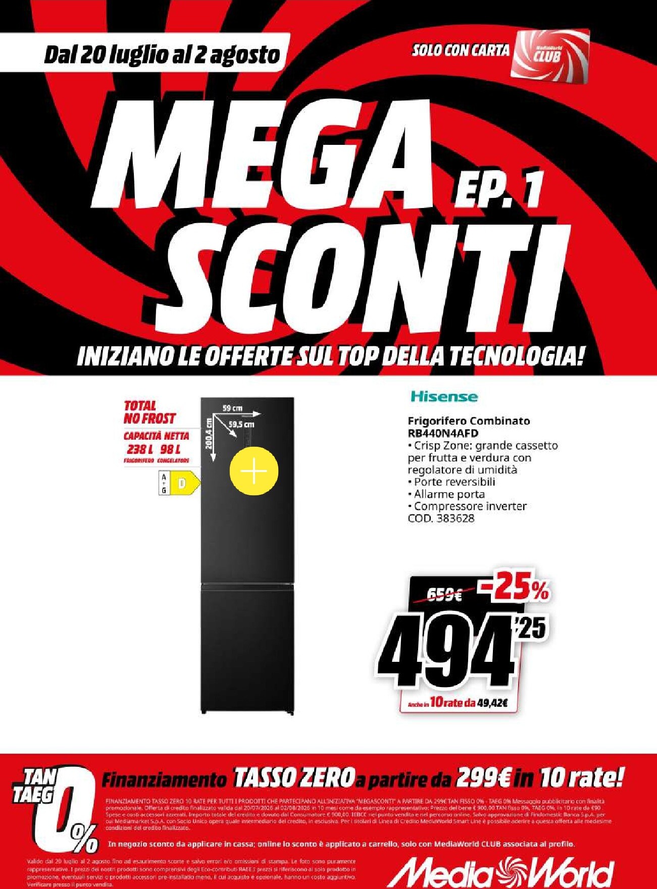 mediaworld - Volantino attuale di Mediaworld - Mega Sconti valido dal lunedì 20/07/2026 al domenica 02/08/2026 - page: 48