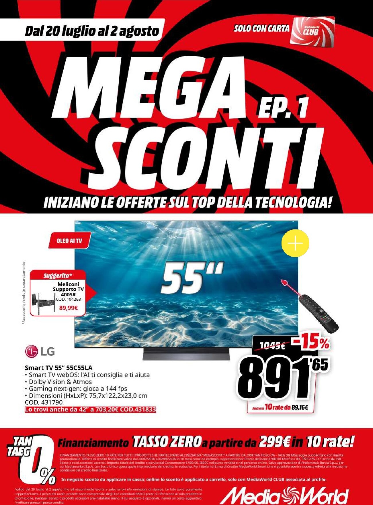 mediaworld - Volantino attuale di Mediaworld - Mega Sconti valido dal lunedì 20/07/2026 al domenica 02/08/2026 - page: 4