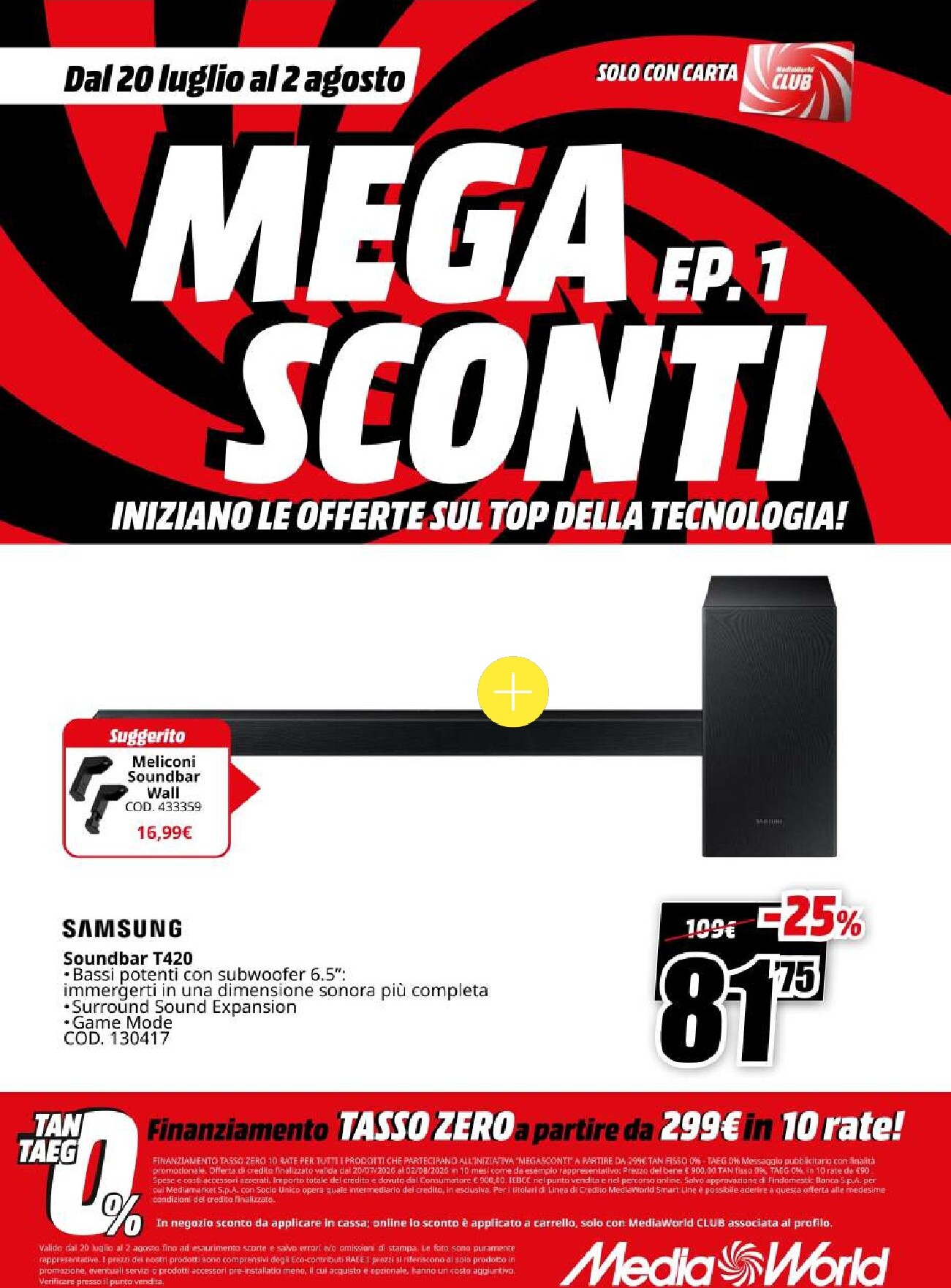 mediaworld - Volantino attuale di Mediaworld - Mega Sconti valido dal lunedì 20/07/2026 al domenica 02/08/2026 - page: 11