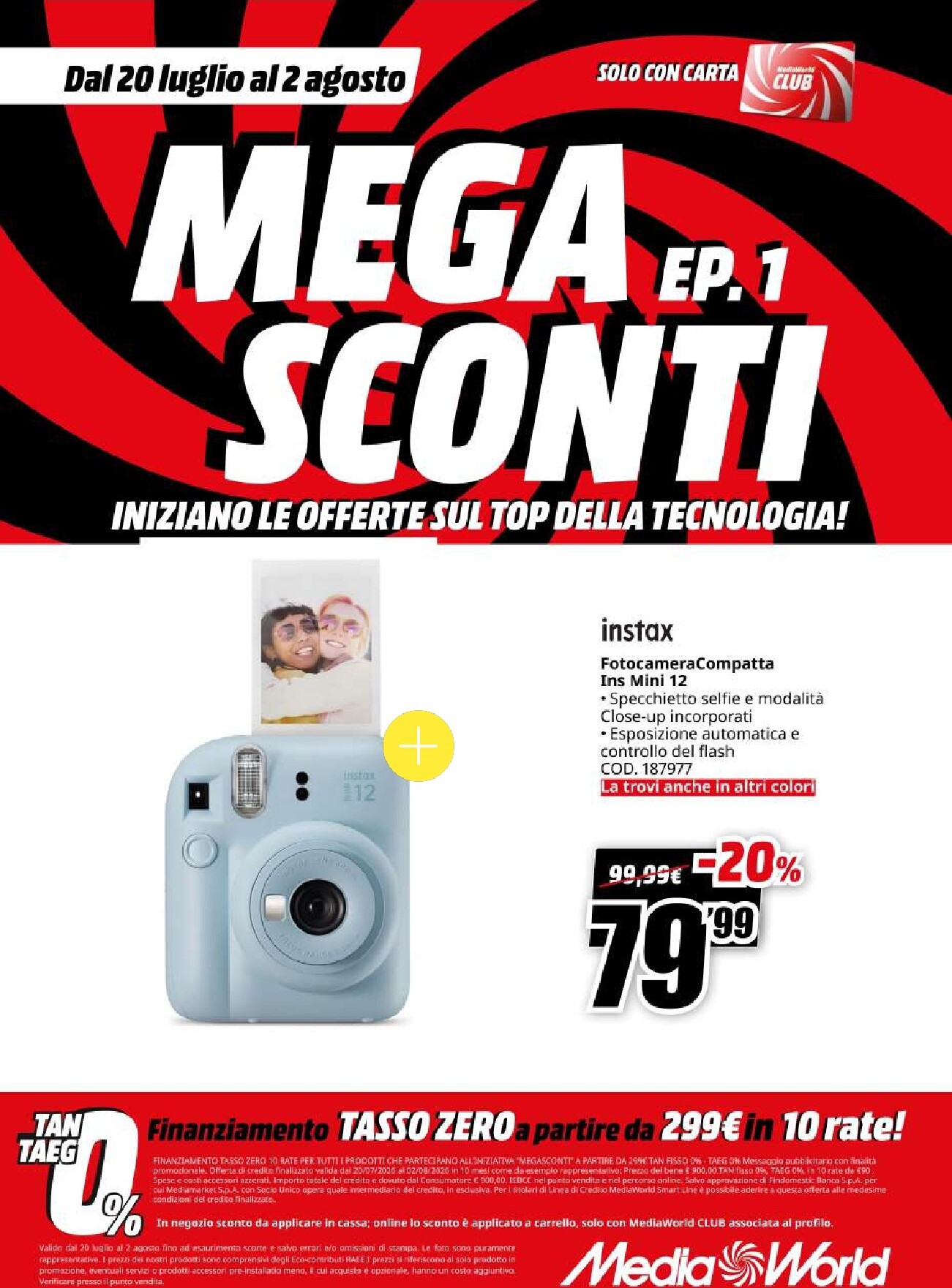 mediaworld - Volantino attuale di Mediaworld - Mega Sconti valido dal lunedì 20/07/2026 al domenica 02/08/2026 - page: 12
