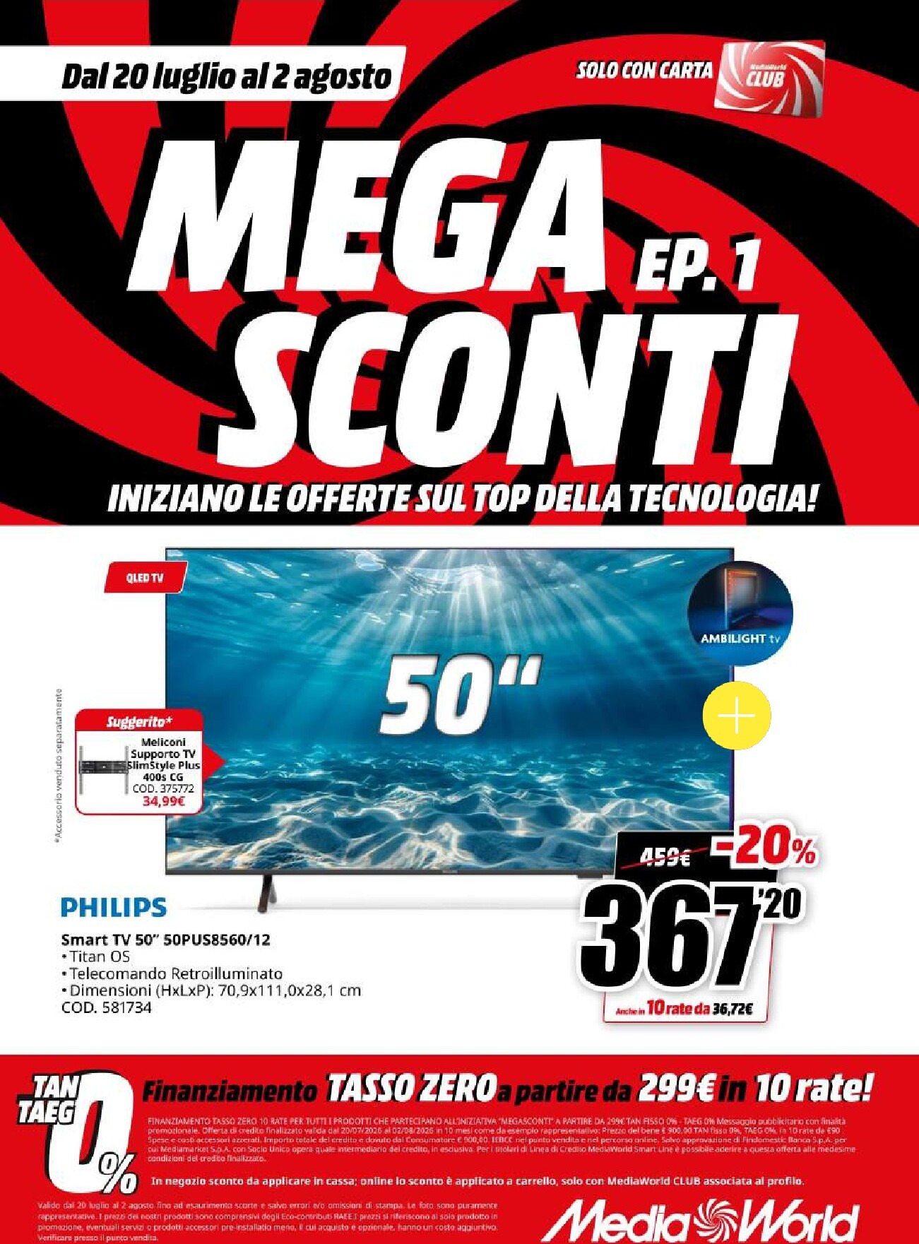 mediaworld - Volantino attuale di Mediaworld - Mega Sconti valido dal lunedì 20/07/2026 al domenica 02/08/2026 - page: 7