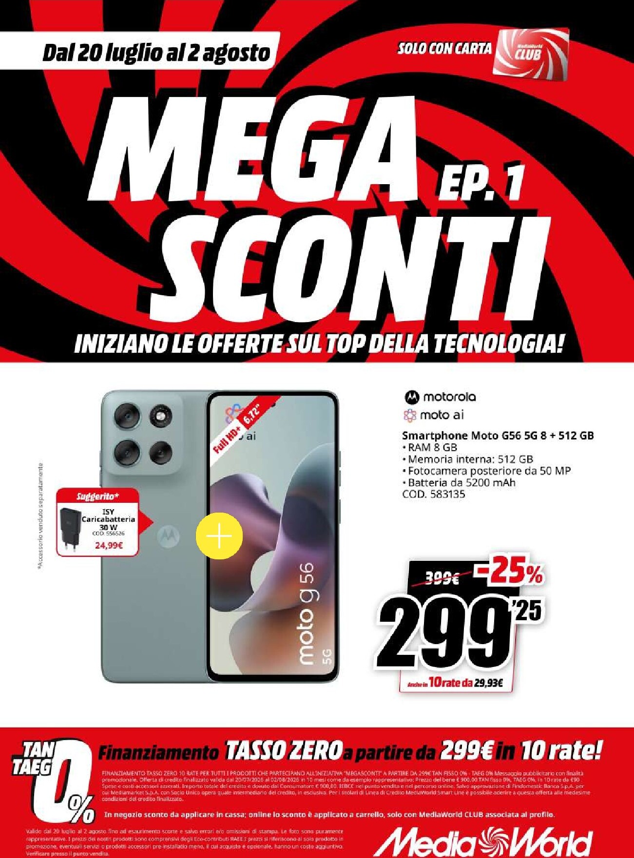 mediaworld - Volantino attuale di Mediaworld - Mega Sconti valido dal lunedì 20/07/2026 al domenica 02/08/2026 - page: 21