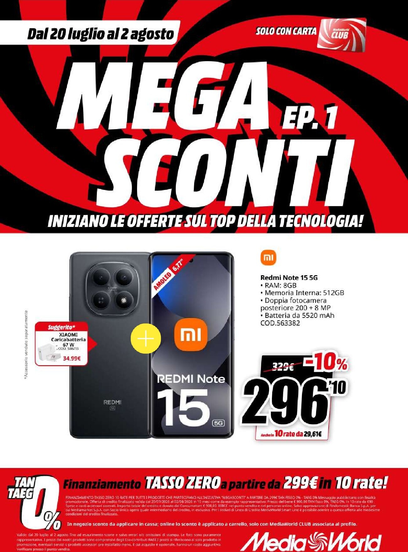 mediaworld - Volantino attuale di Mediaworld - Mega Sconti valido dal lunedì 20/07/2026 al domenica 02/08/2026 - page: 22