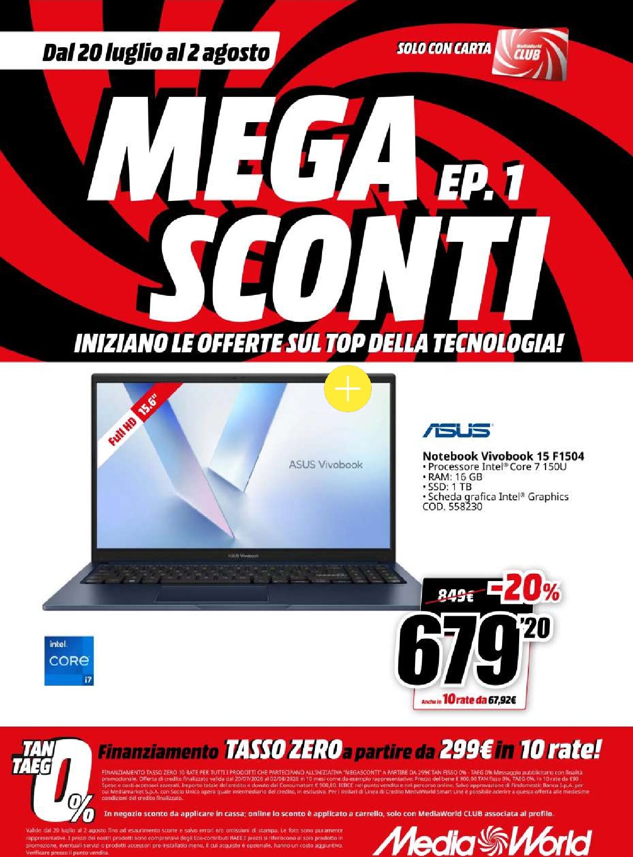 mediaworld - Volantino attuale di Mediaworld - Mega Sconti valido dal lunedì 20/07/2026 al domenica 02/08/2026 - page: 35