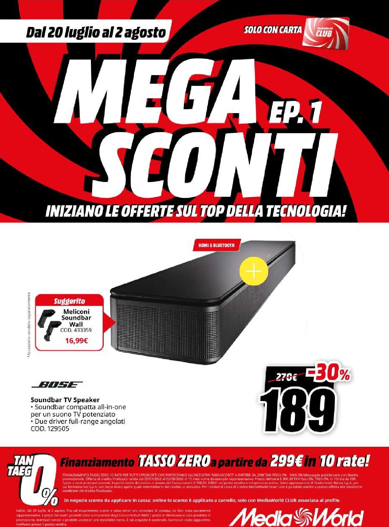 mediaworld - Volantino attuale di Mediaworld - Mega Sconti valido dal lunedì 20/07/2026 al domenica 02/08/2026 - page: 10