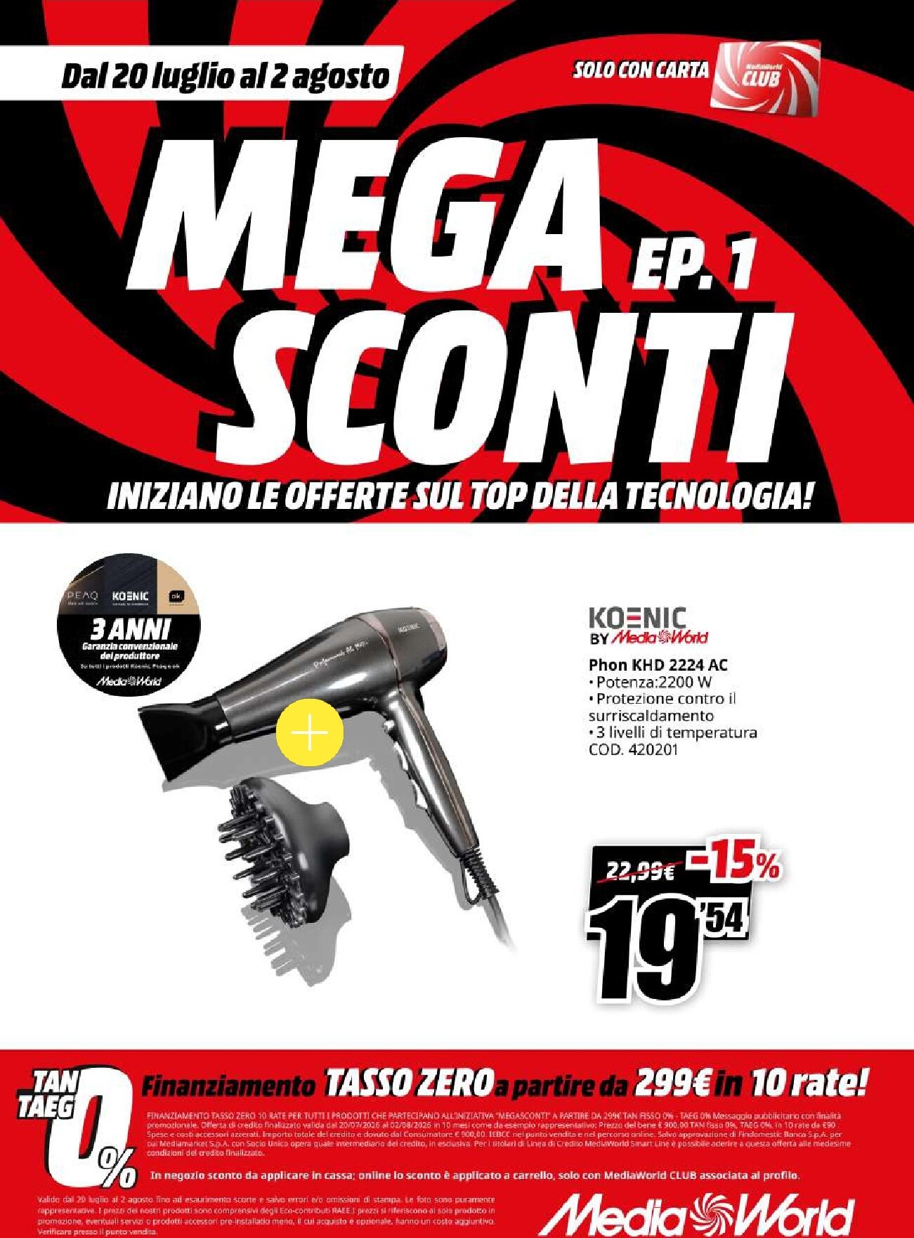 mediaworld - Volantino attuale di Mediaworld - Mega Sconti valido dal lunedì 20/07/2026 al domenica 02/08/2026 - page: 66