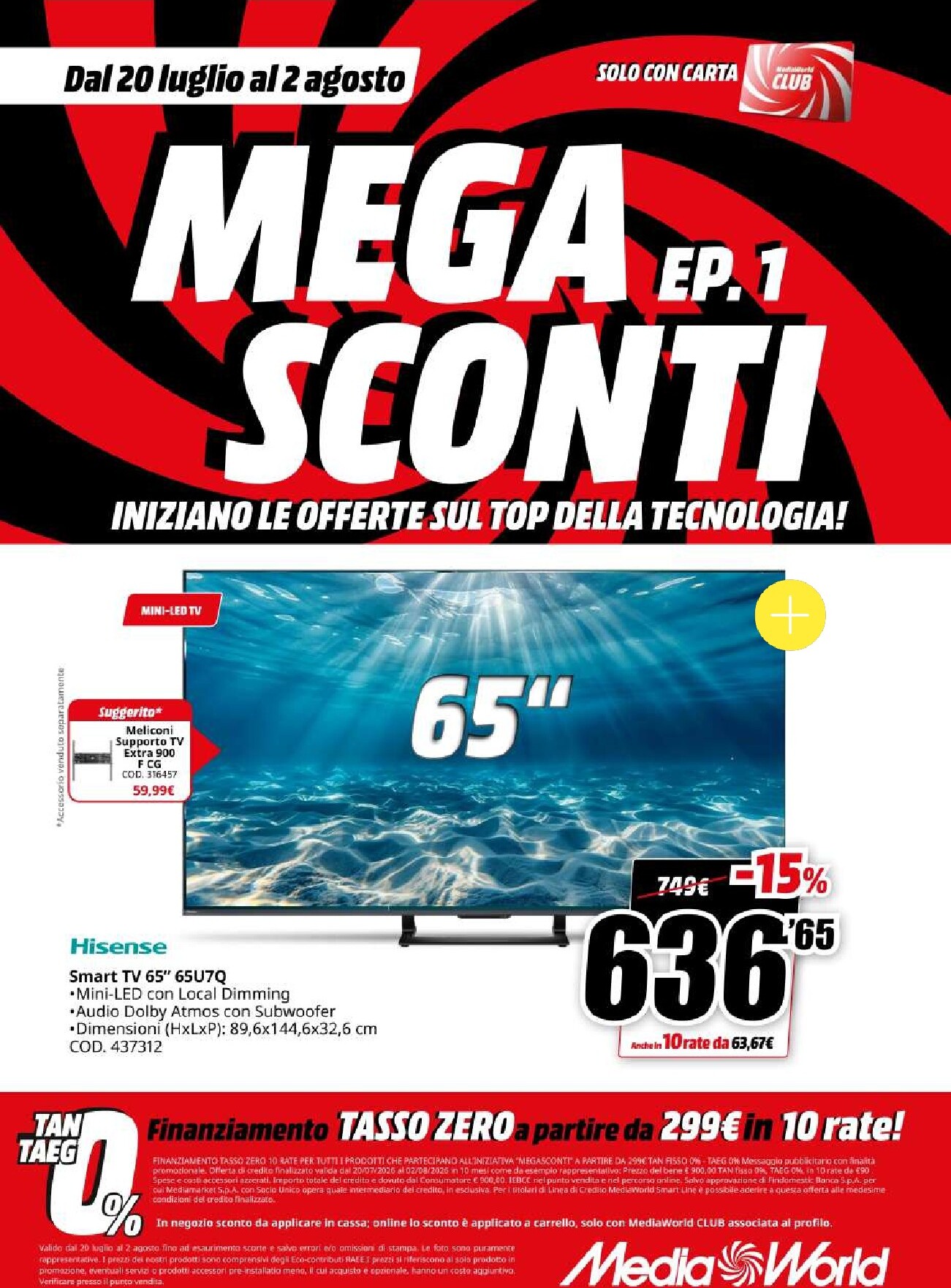mediaworld - Volantino attuale di Mediaworld - Mega Sconti valido dal lunedì 20/07/2026 al domenica 02/08/2026 - page: 2