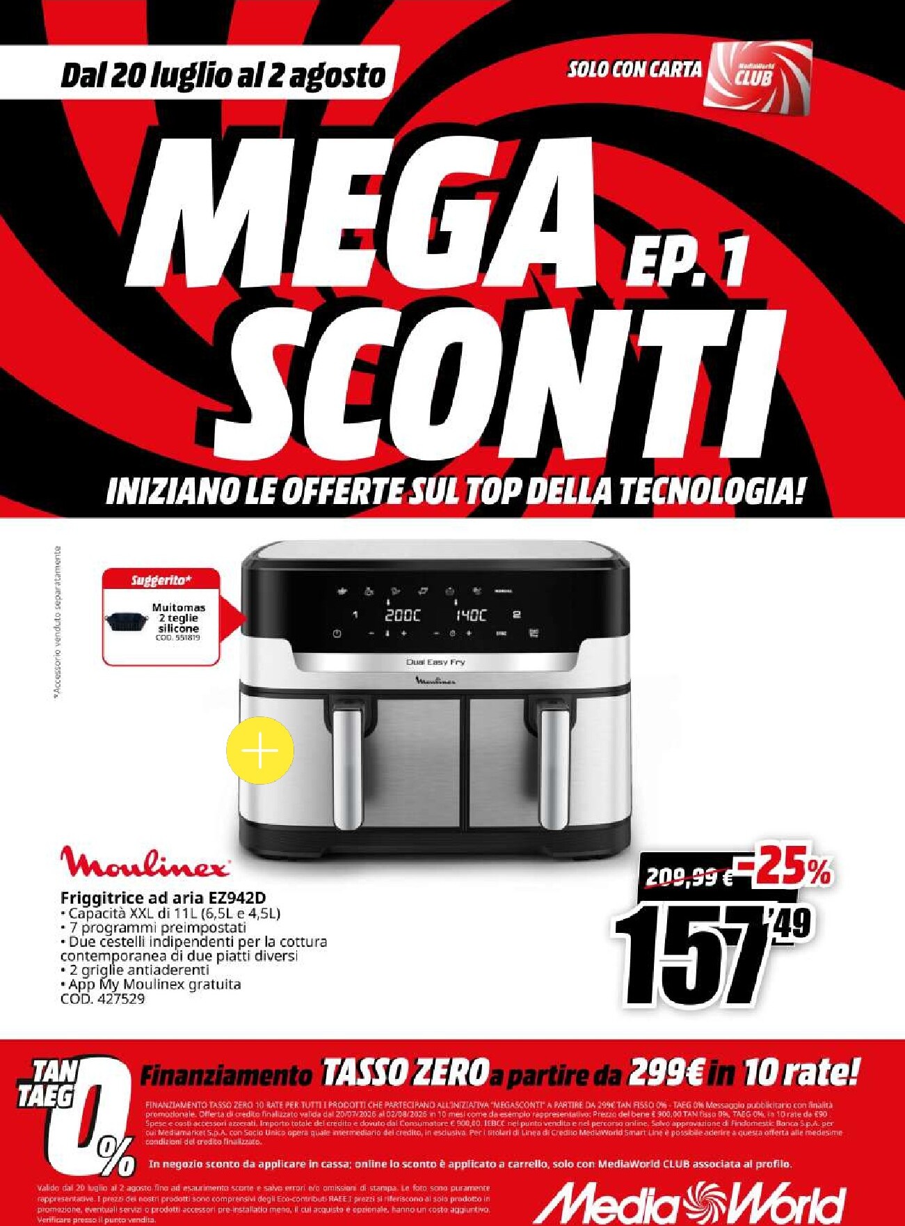 mediaworld - Volantino attuale di Mediaworld - Mega Sconti valido dal lunedì 20/07/2026 al domenica 02/08/2026 - page: 58