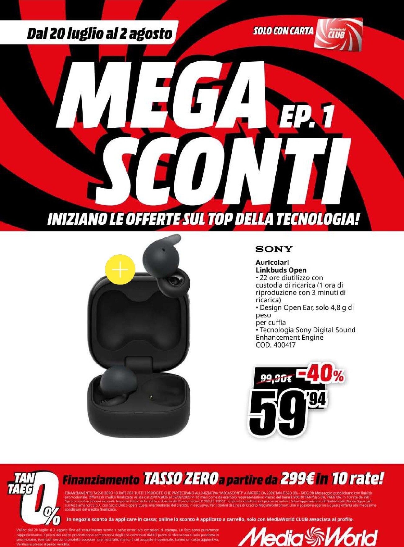 mediaworld - Volantino attuale di Mediaworld - Mega Sconti valido dal lunedì 20/07/2026 al domenica 02/08/2026 - page: 26