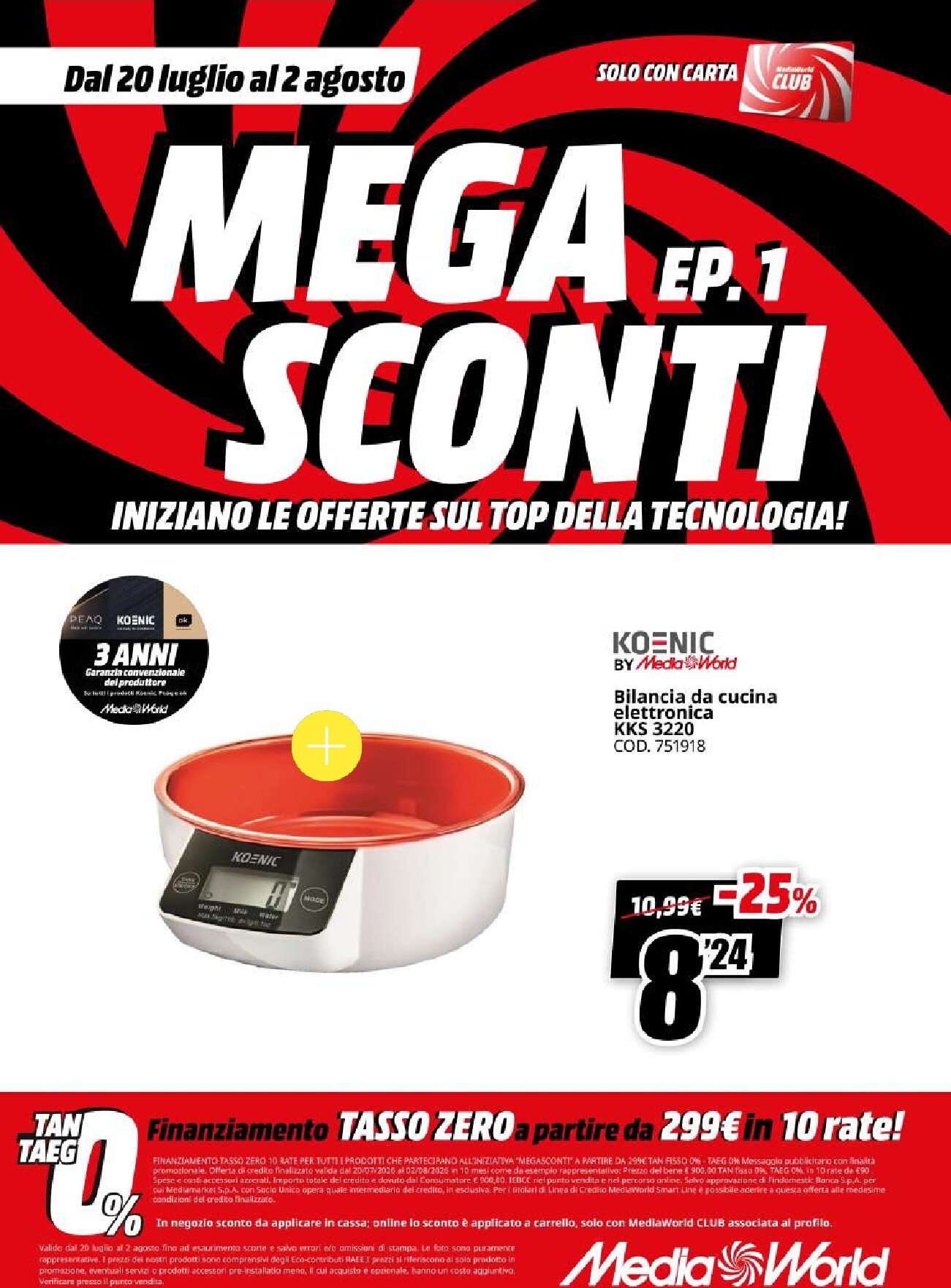 mediaworld - Volantino attuale di Mediaworld - Mega Sconti valido dal lunedì 20/07/2026 al domenica 02/08/2026 - page: 67