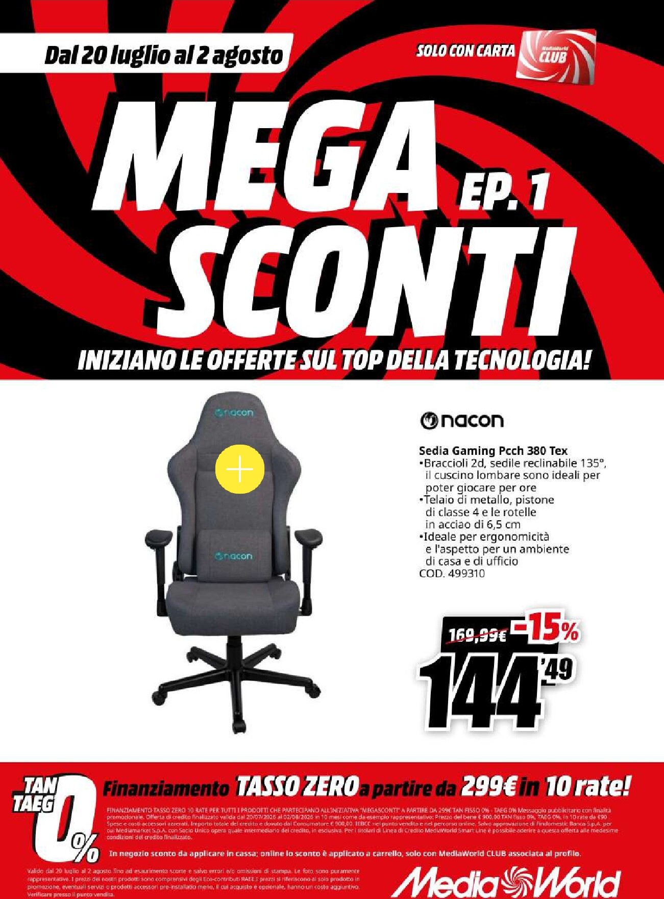 mediaworld - Volantino attuale di Mediaworld - Mega Sconti valido dal lunedì 20/07/2026 al domenica 02/08/2026 - page: 41