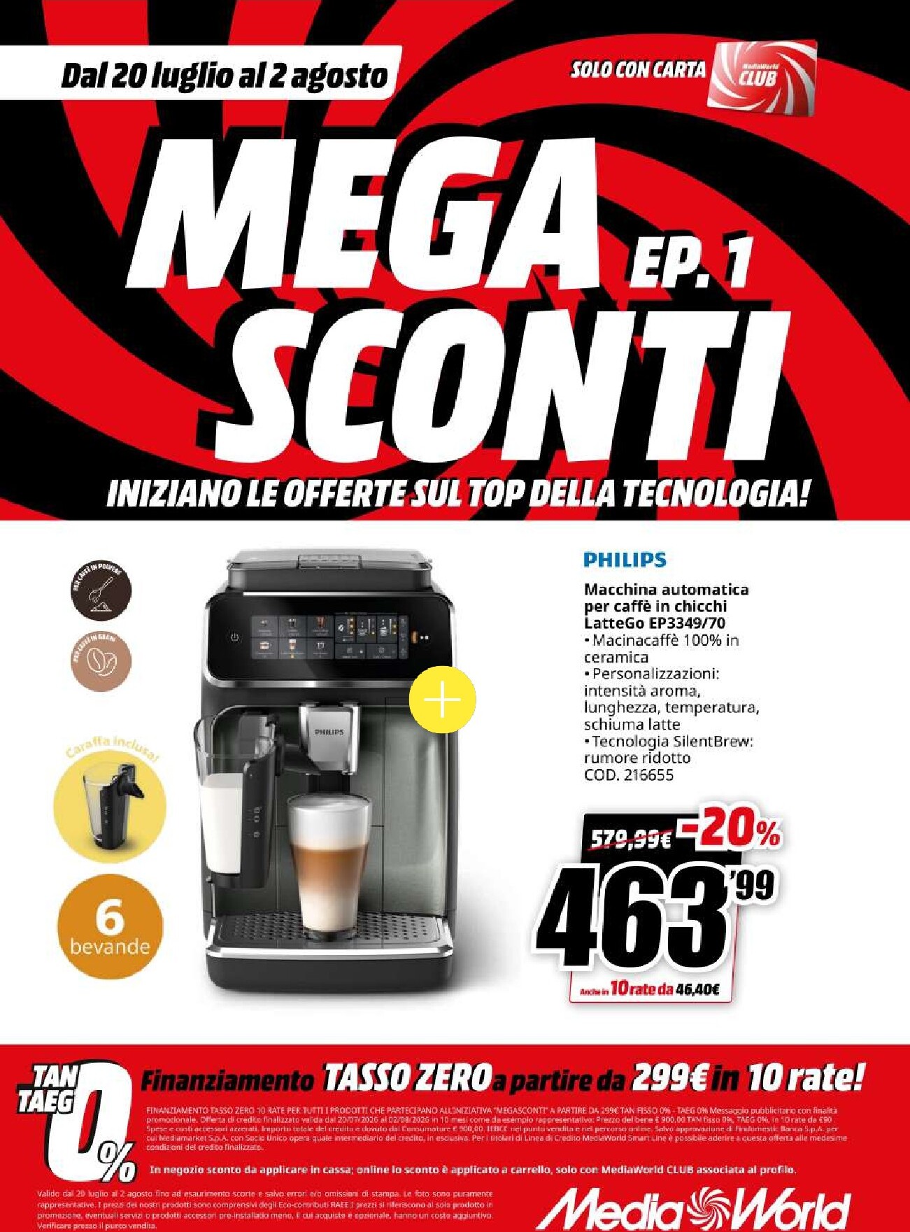 mediaworld - Volantino attuale di Mediaworld - Mega Sconti valido dal lunedì 20/07/2026 al domenica 02/08/2026 - page: 61
