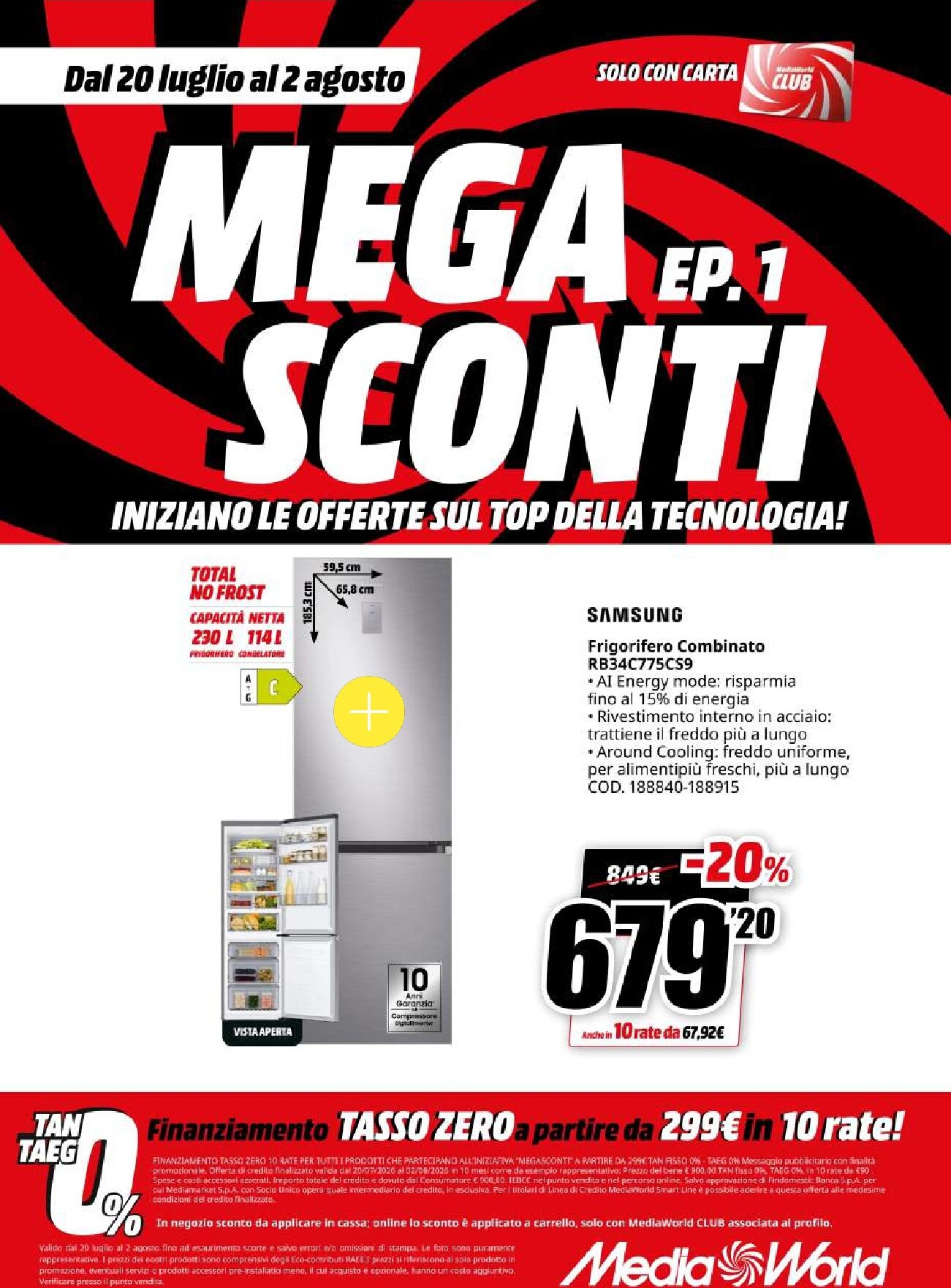 mediaworld - Volantino attuale di Mediaworld - Mega Sconti valido dal lunedì 20/07/2026 al domenica 02/08/2026 - page: 46