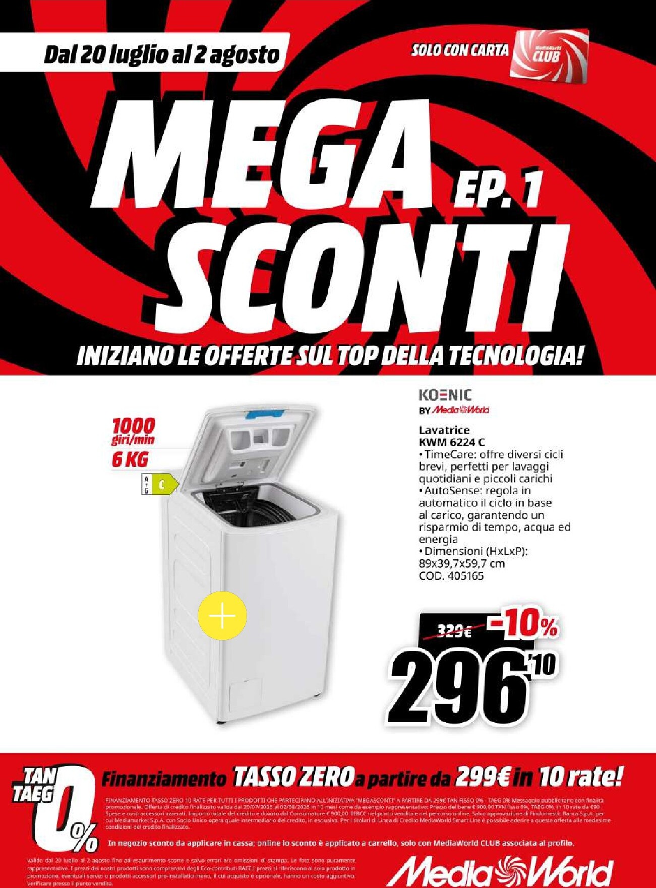 mediaworld - Volantino attuale di Mediaworld - Mega Sconti valido dal lunedì 20/07/2026 al domenica 02/08/2026 - page: 57