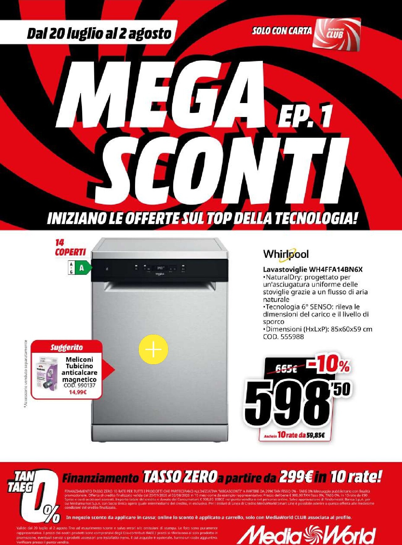 mediaworld - Volantino attuale di Mediaworld - Mega Sconti valido dal lunedì 20/07/2026 al domenica 02/08/2026 - page: 51