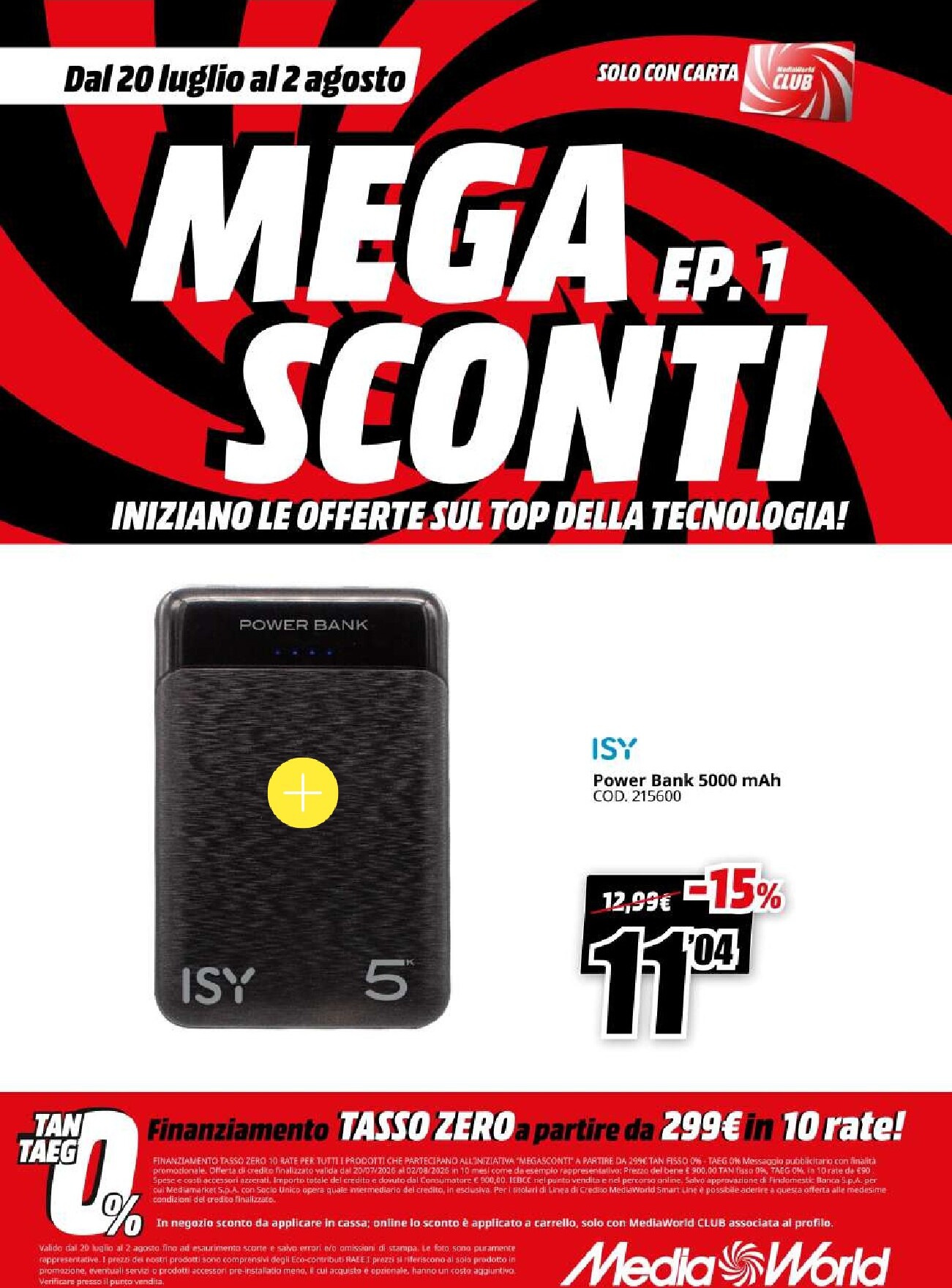 mediaworld - Volantino attuale di Mediaworld - Mega Sconti valido dal lunedì 20/07/2026 al domenica 02/08/2026 - page: 29