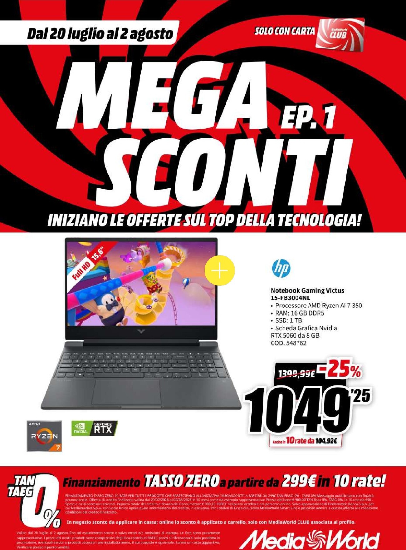 mediaworld - Volantino attuale di Mediaworld - Mega Sconti valido dal lunedì 20/07/2026 al domenica 02/08/2026 - page: 33