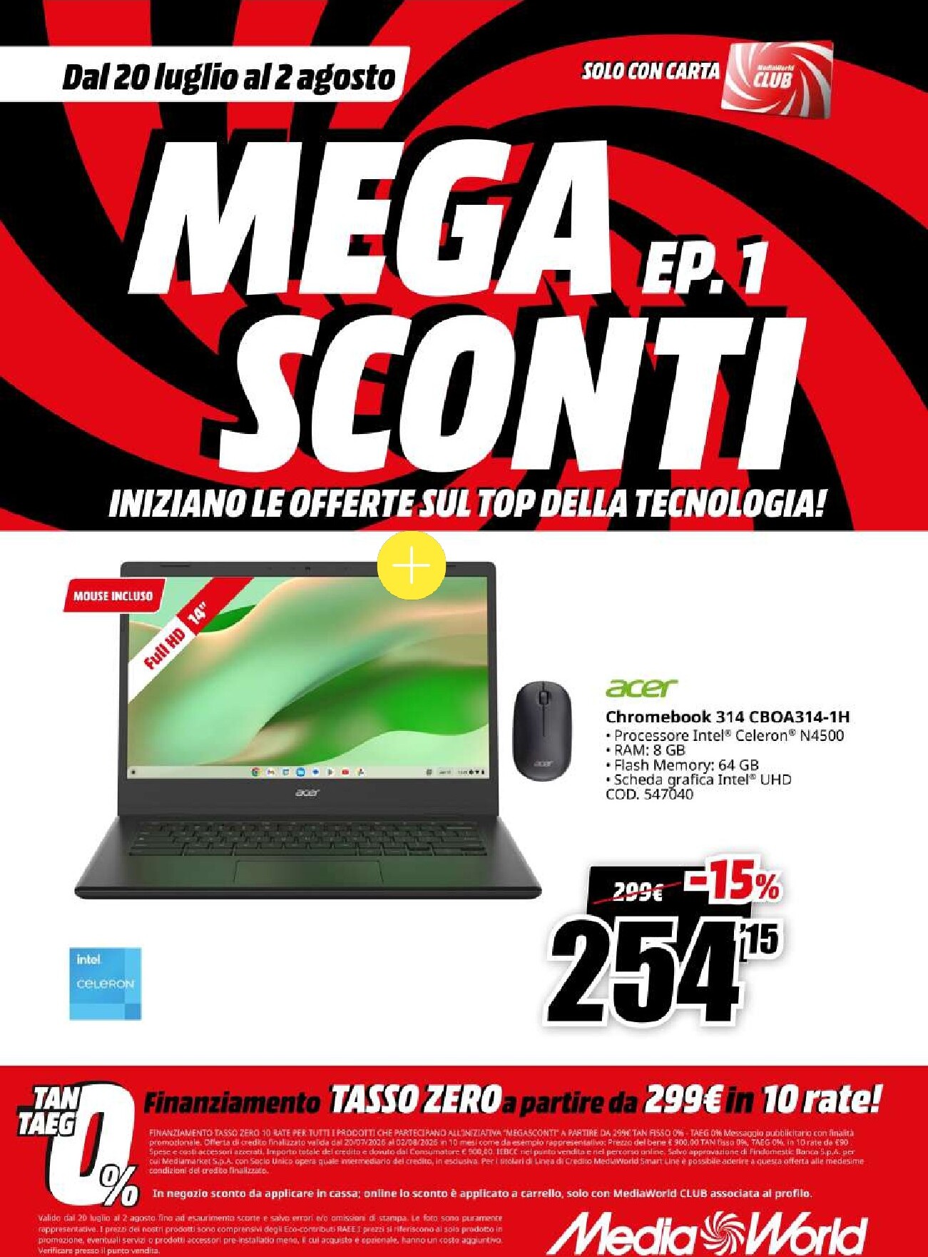 mediaworld - Volantino attuale di Mediaworld - Mega Sconti valido dal lunedì 20/07/2026 al domenica 02/08/2026 - page: 37