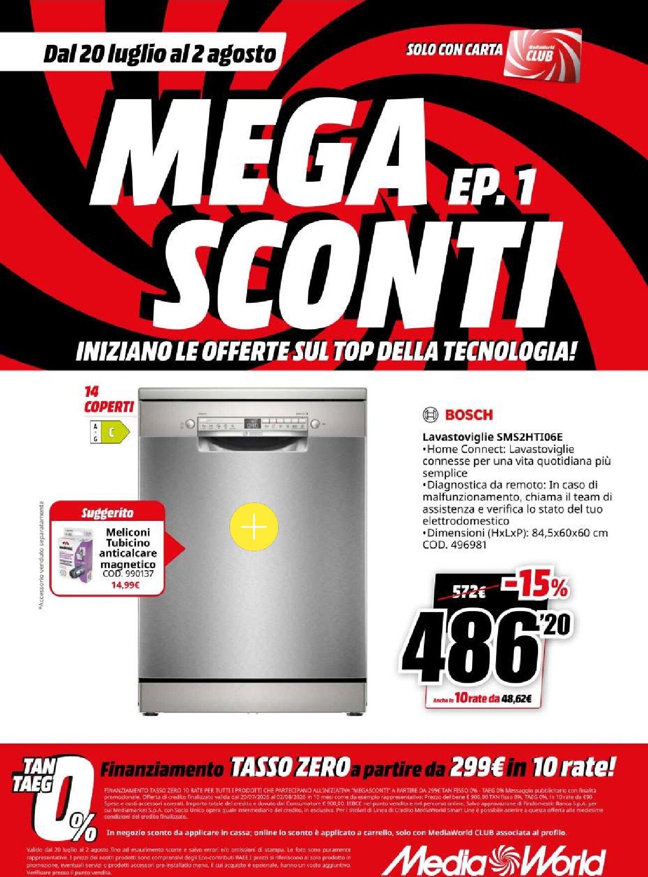 mediaworld - Volantino attuale di Mediaworld - Mega Sconti valido dal lunedì 20/07/2026 al domenica 02/08/2026 - page: 49