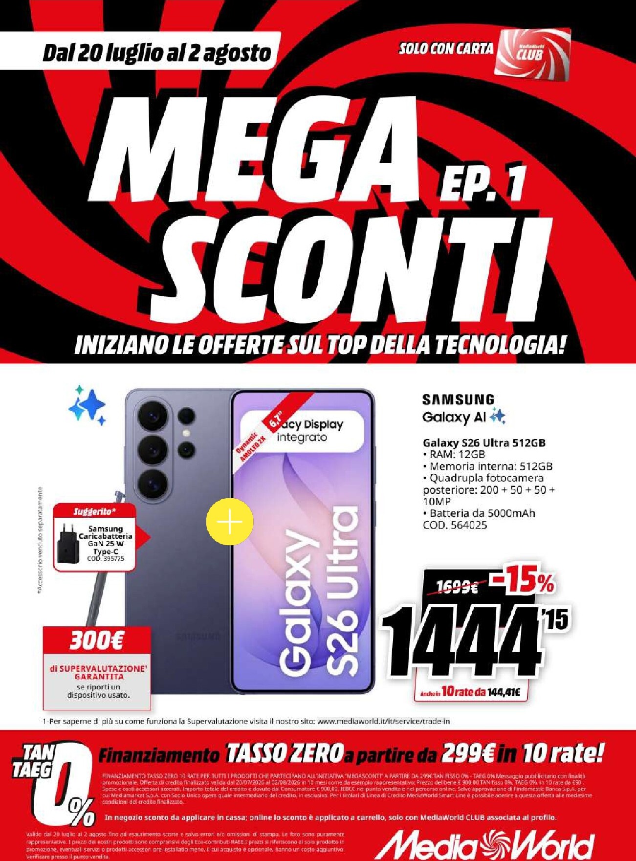 mediaworld - Volantino attuale di Mediaworld - Mega Sconti valido dal lunedì 20/07/2026 al domenica 02/08/2026 - page: 17
