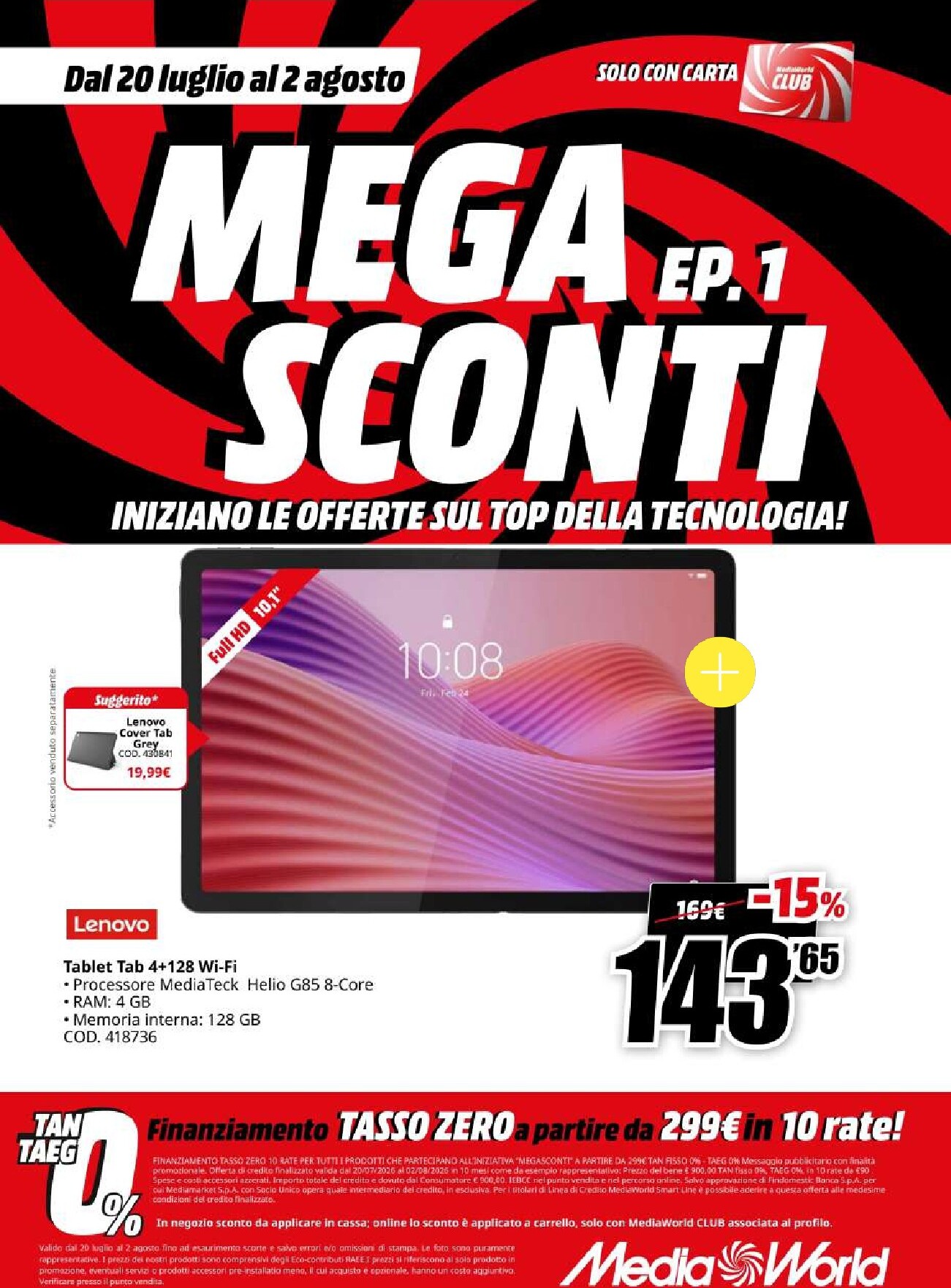mediaworld - Volantino attuale di Mediaworld - Mega Sconti valido dal lunedì 20/07/2026 al domenica 02/08/2026 - page: 15