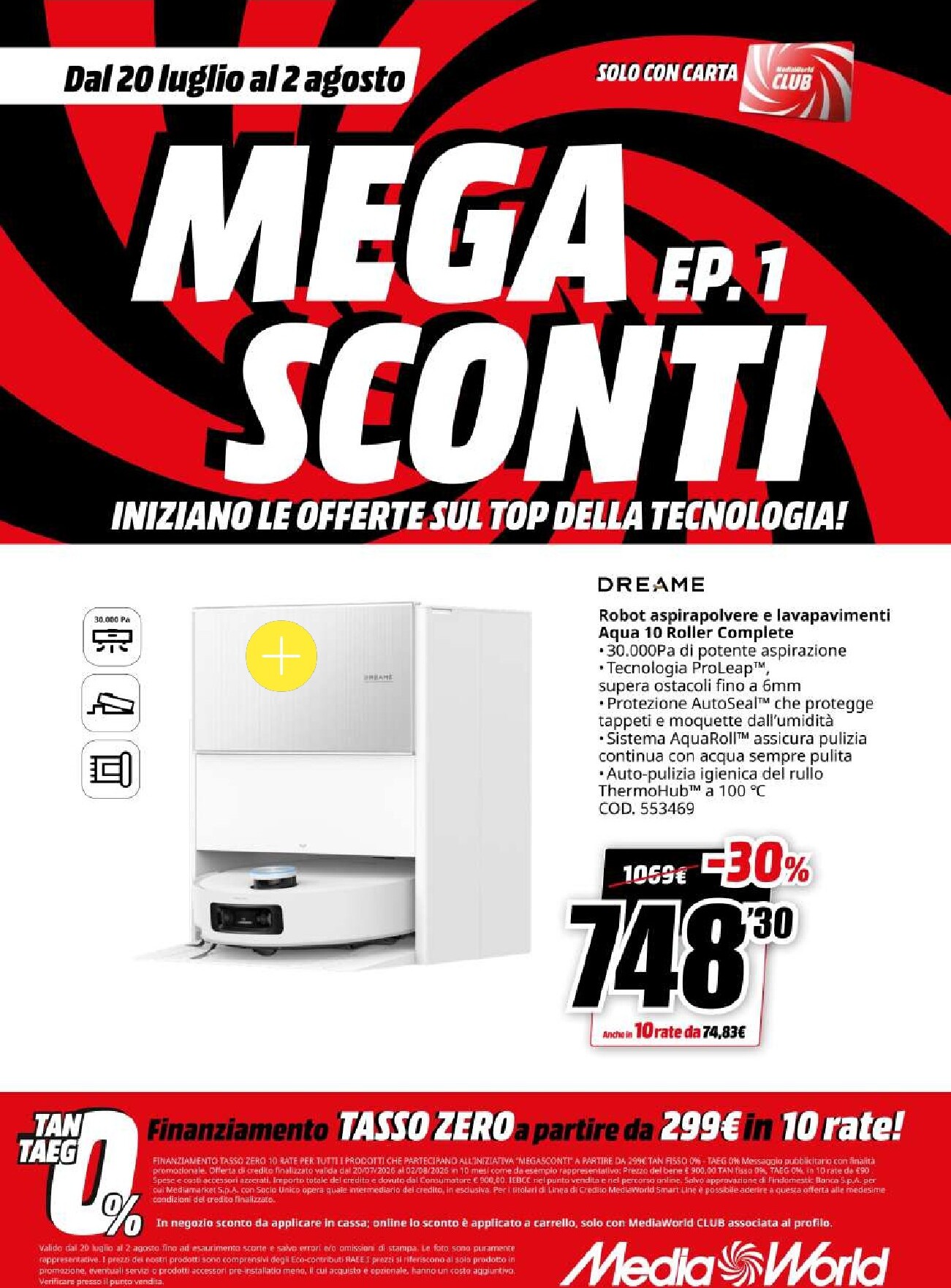 mediaworld - Volantino attuale di Mediaworld - Mega Sconti valido dal lunedì 20/07/2026 al domenica 02/08/2026 - page: 68