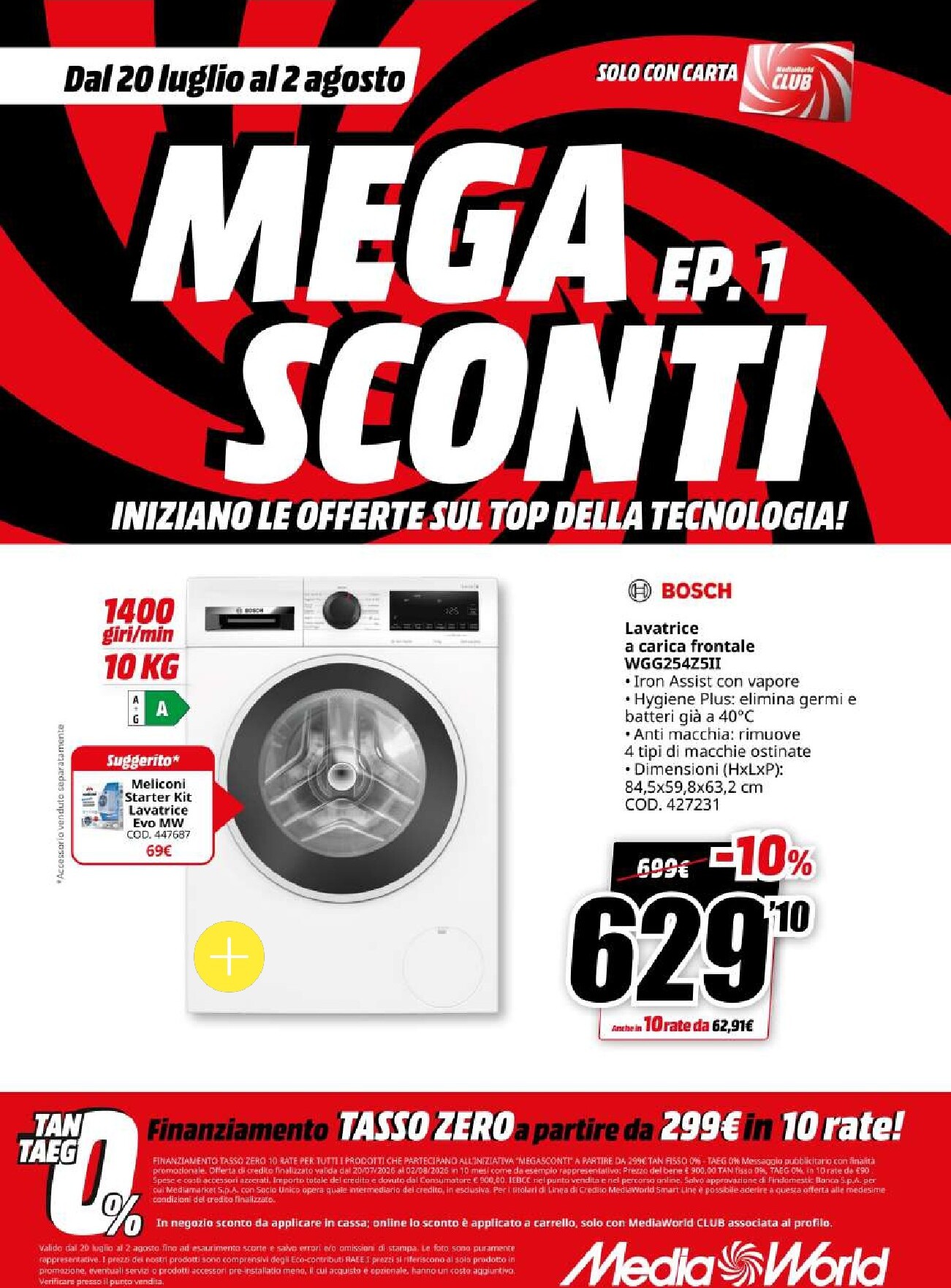 mediaworld - Volantino attuale di Mediaworld - Mega Sconti valido dal lunedì 20/07/2026 al domenica 02/08/2026 - page: 54