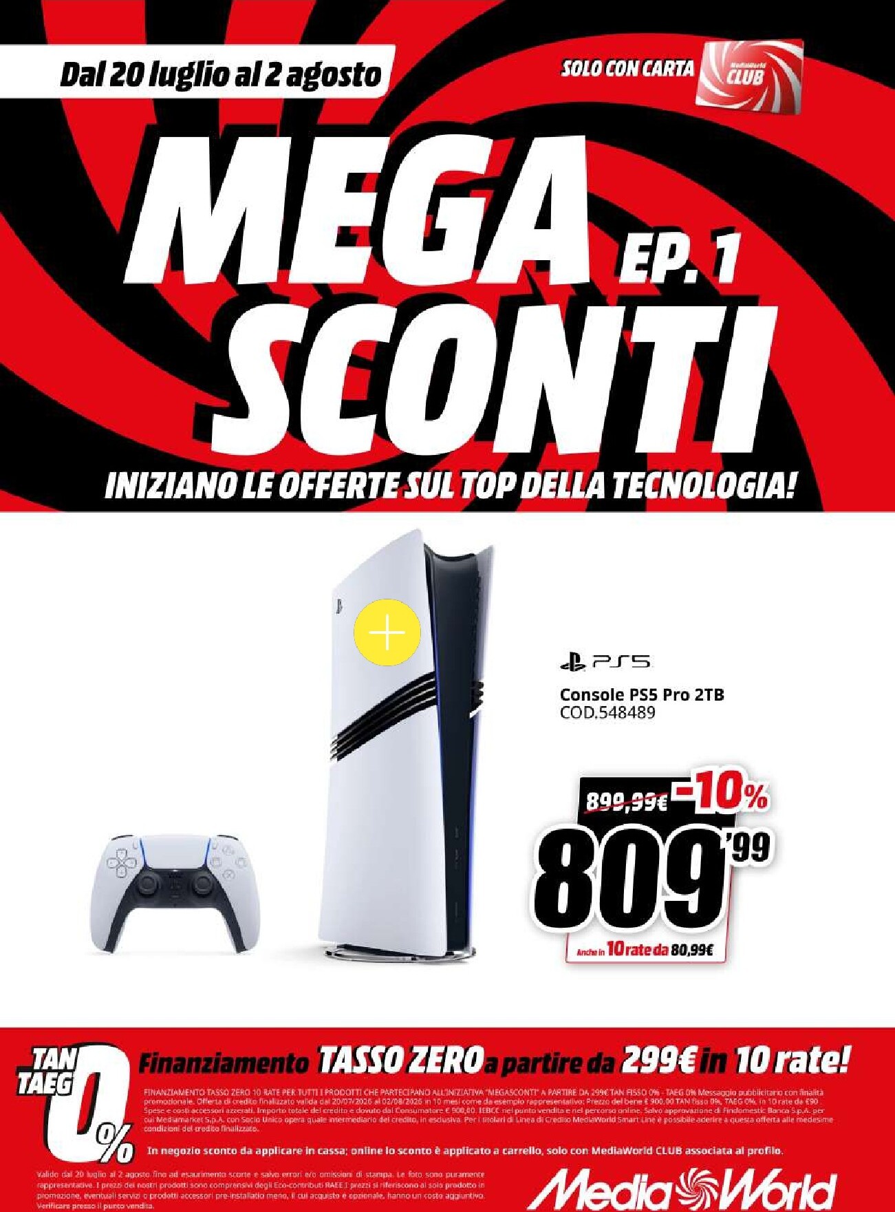 mediaworld - Volantino attuale di Mediaworld - Mega Sconti valido dal lunedì 20/07/2026 al domenica 02/08/2026 - page: 44