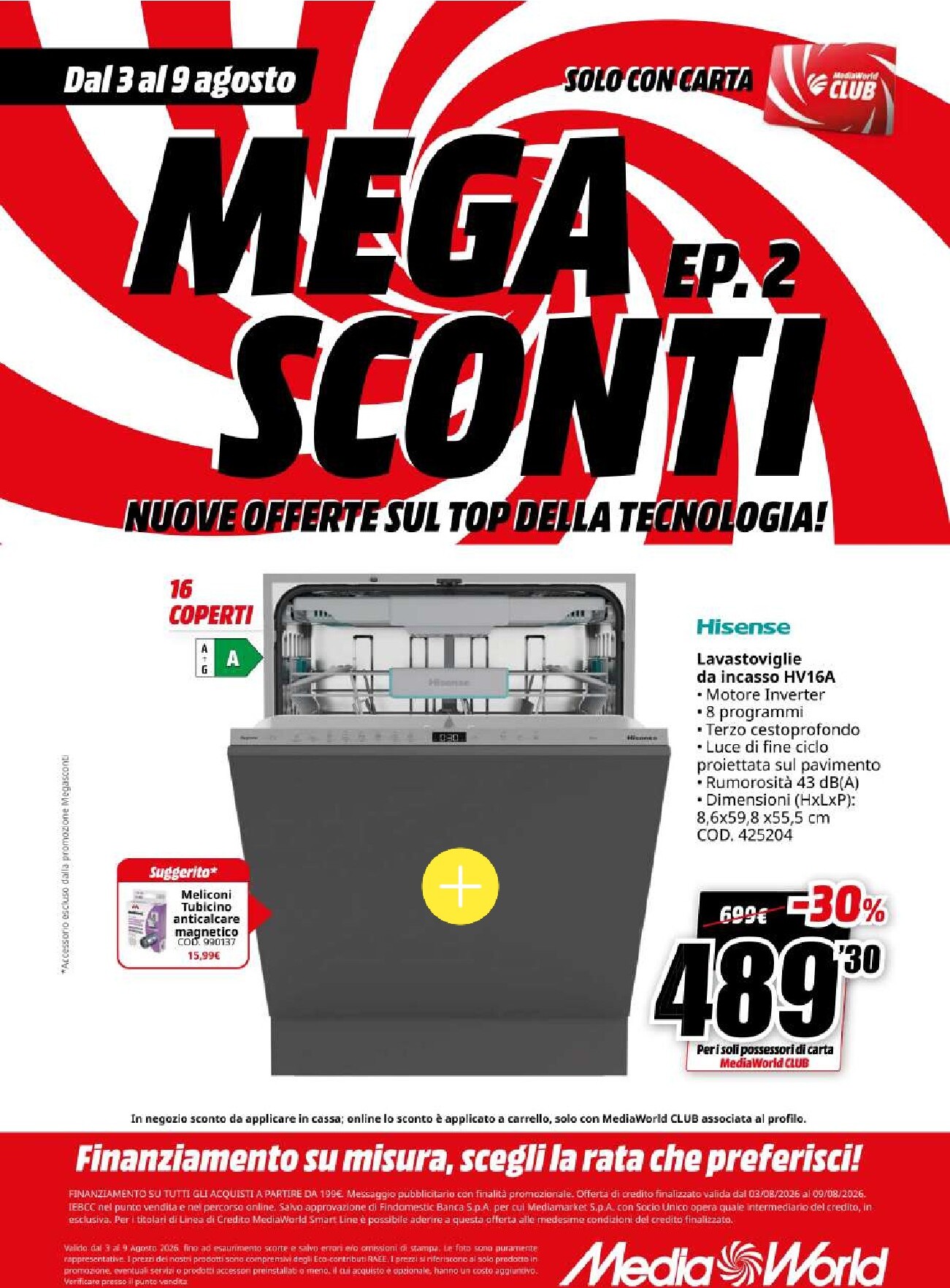 mediaworld - Volantino attuale di Mediaworld valido dal lunedì 03/08/2026 al domenica 09/08/2026 - page: 62