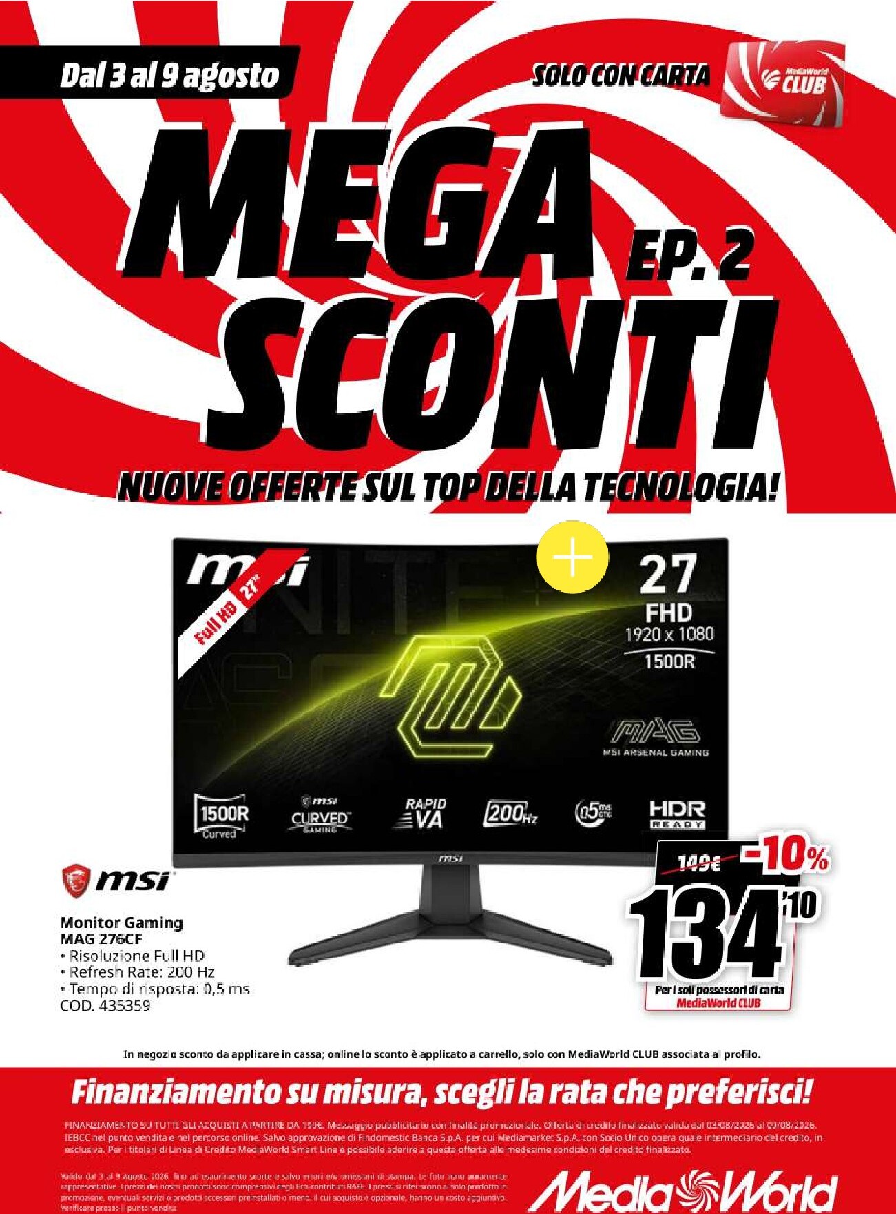mediaworld - Volantino attuale di Mediaworld valido dal lunedì 03/08/2026 al domenica 09/08/2026 - page: 23
