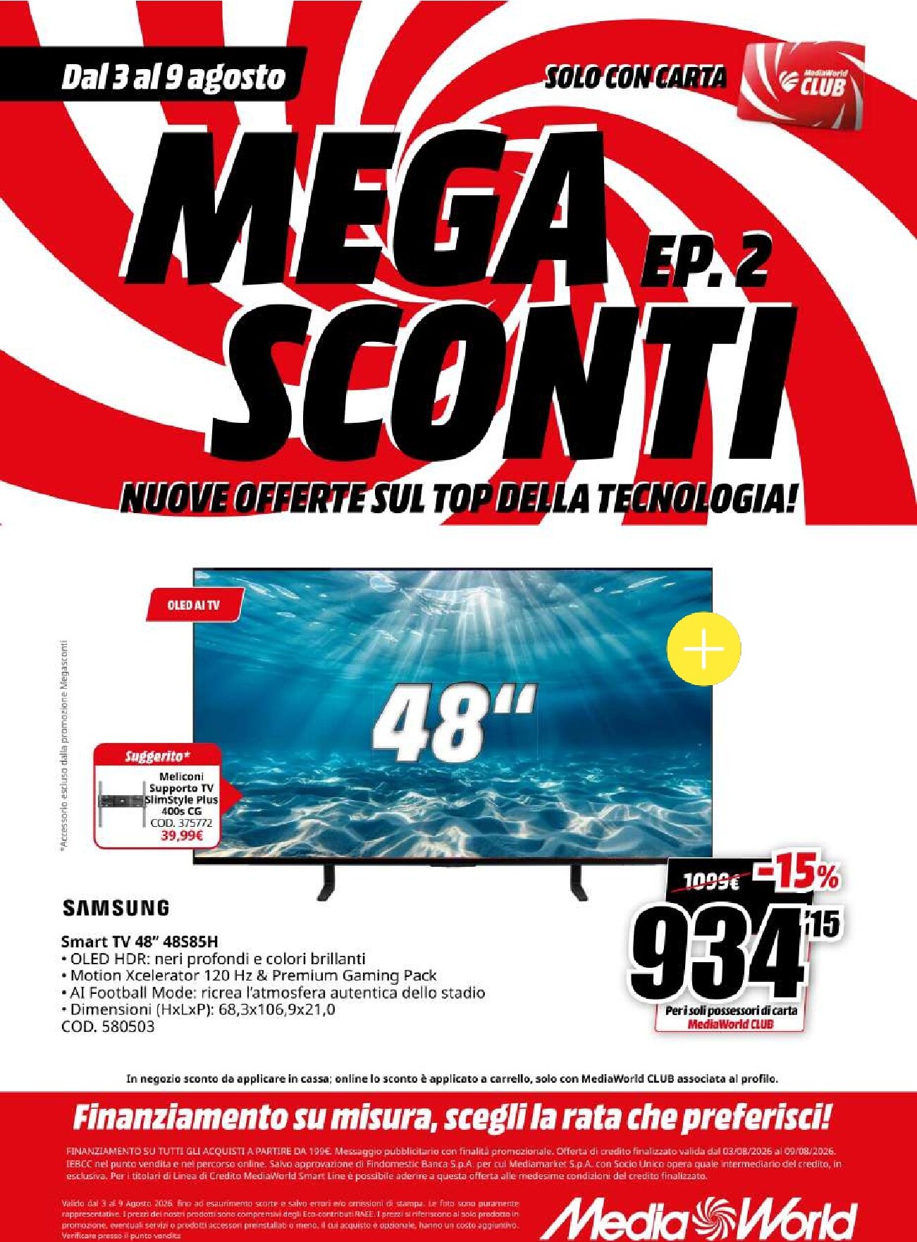 mediaworld - Volantino attuale di Mediaworld valido dal lunedì 03/08/2026 al domenica 09/08/2026 - page: 29