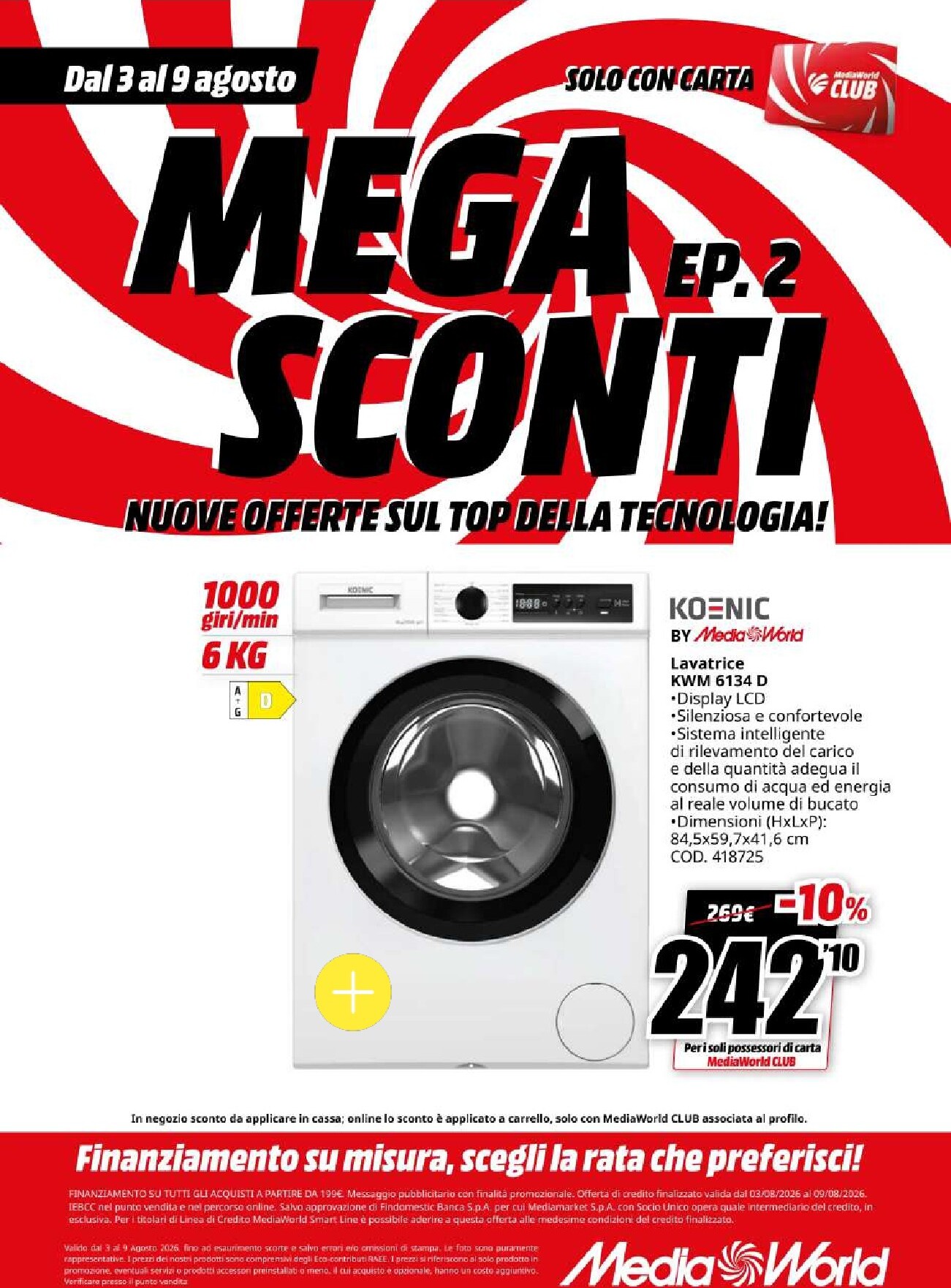 mediaworld - Volantino attuale di Mediaworld valido dal lunedì 03/08/2026 al domenica 09/08/2026 - page: 66