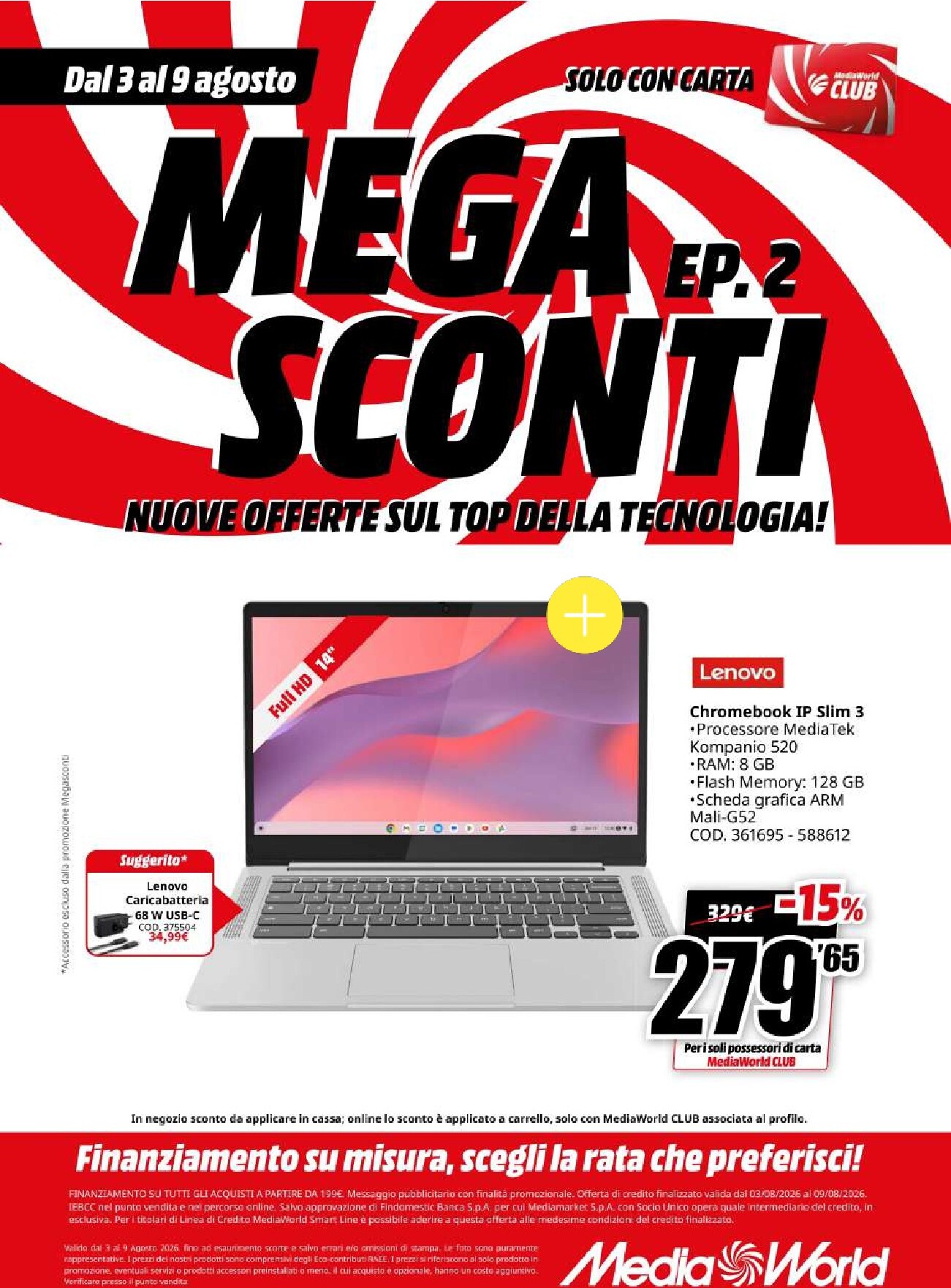 mediaworld - Volantino attuale di Mediaworld valido dal lunedì 03/08/2026 al domenica 09/08/2026 - page: 19