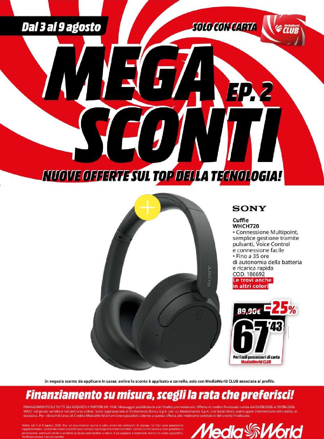 mediaworld - Volantino attuale di Mediaworld valido dal lunedì 03/08/2026 al domenica 09/08/2026 - page: 12