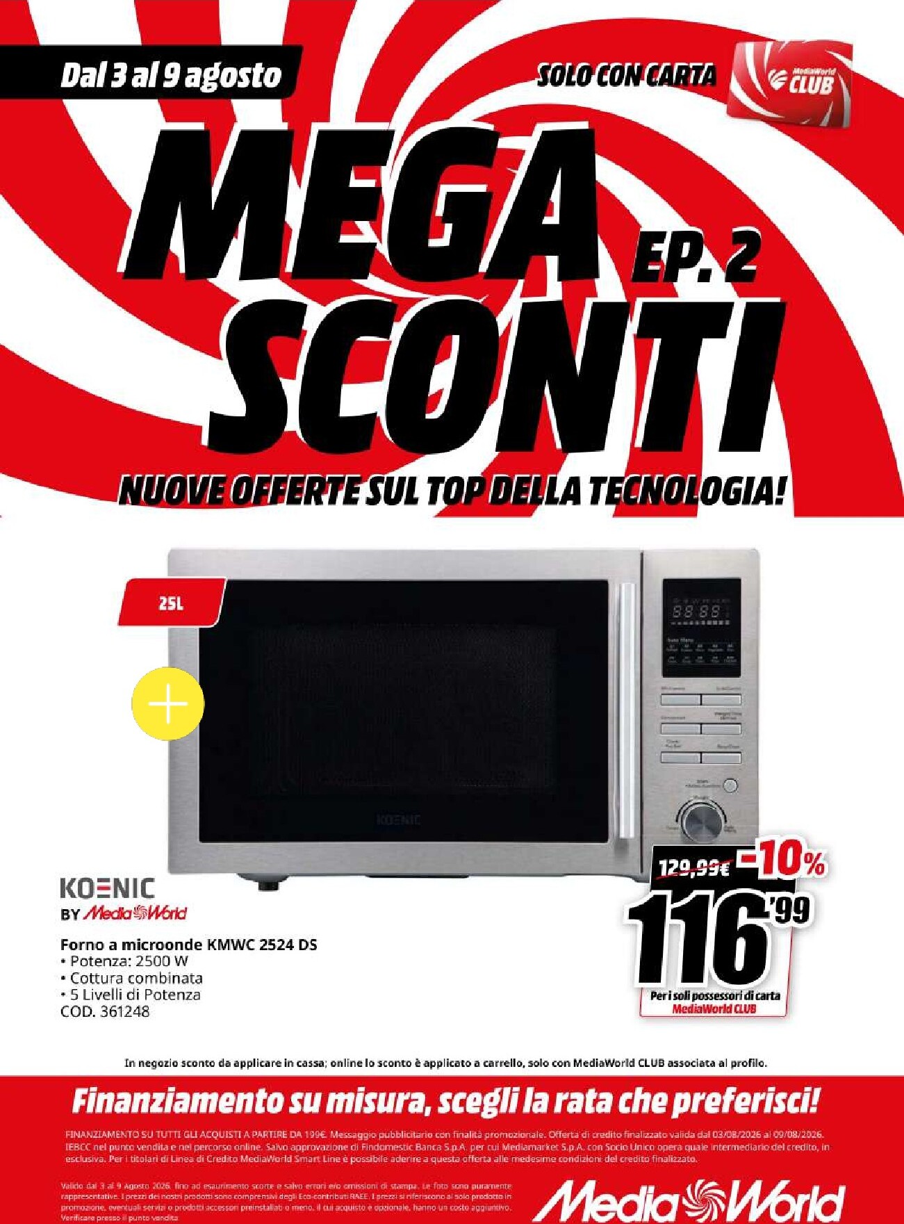 mediaworld - Volantino attuale di Mediaworld valido dal lunedì 03/08/2026 al domenica 09/08/2026 - page: 50