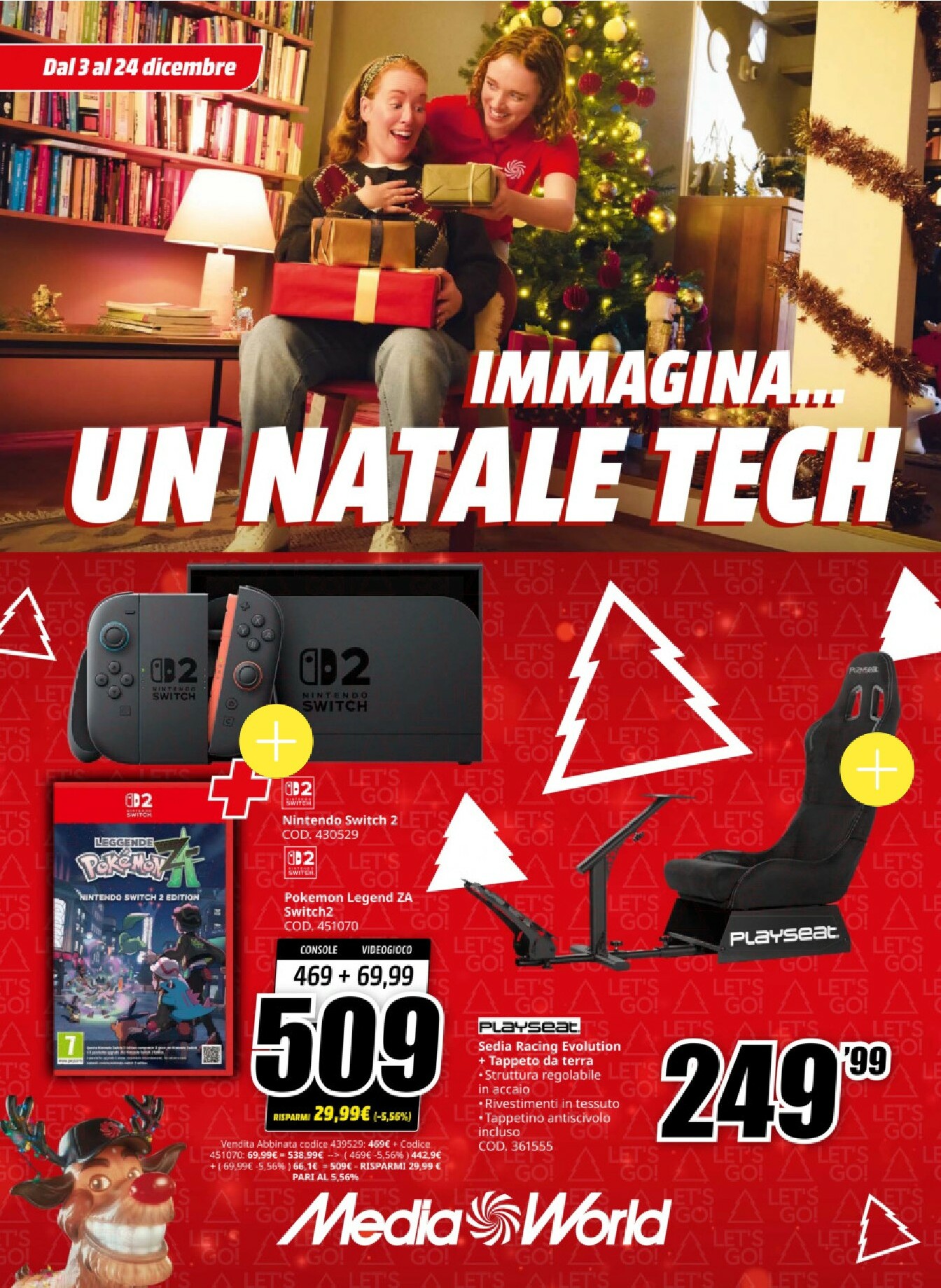 mediaworld - Volantino Mediaworld - Un Natale Tech valido dal 03/12 al 24/12