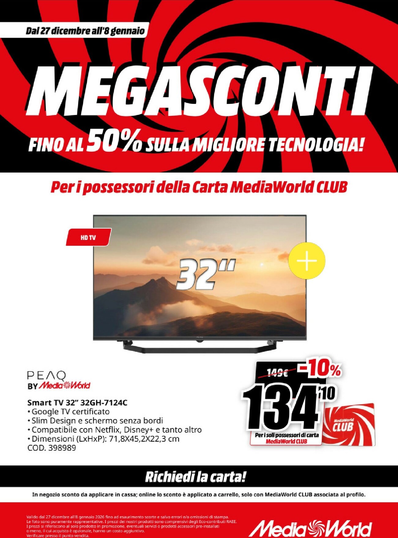 mediaworld - Volantino Mediaworld valido dal 27/12 al 08/01 - page: 39